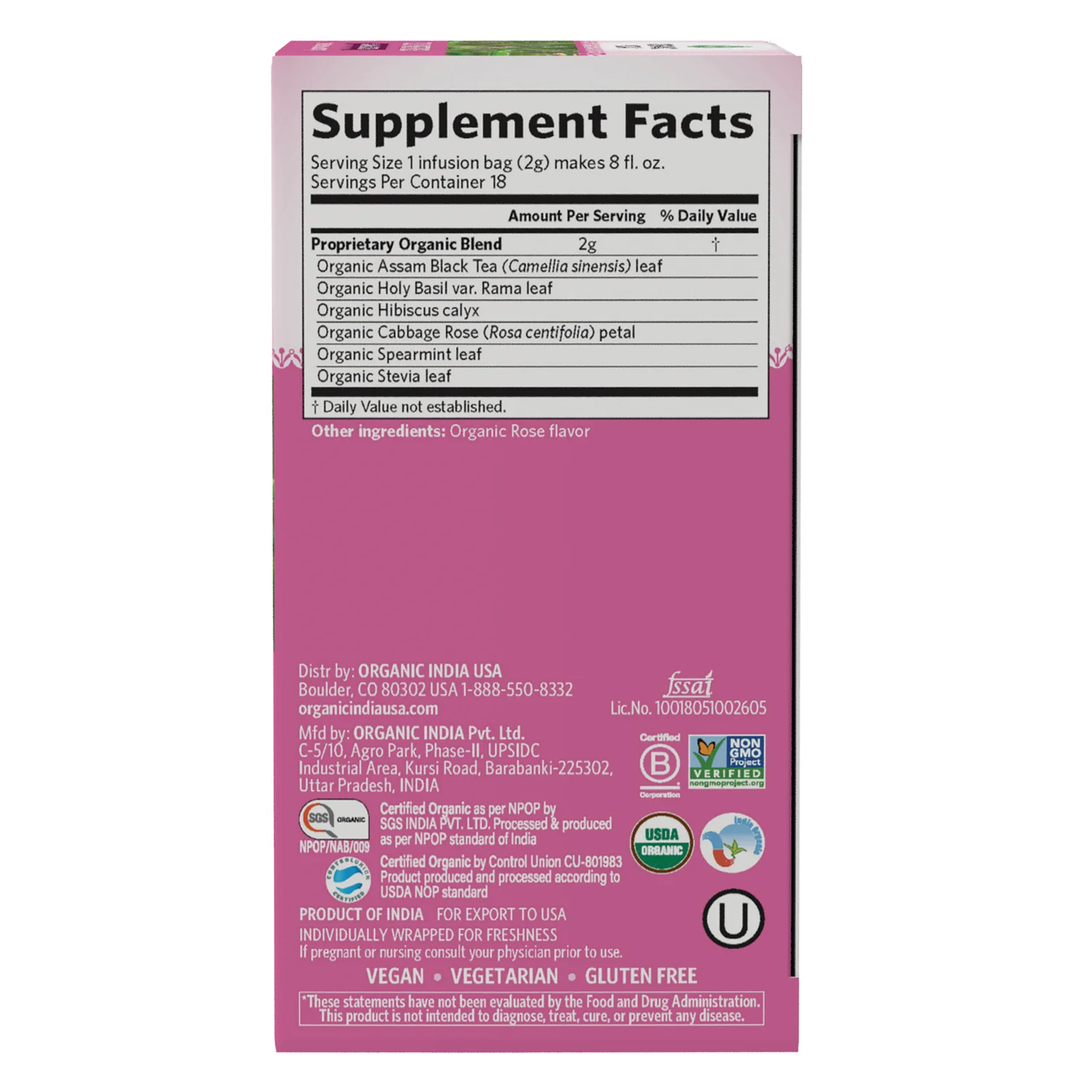 Tulsi Sweet Rose Assam Black Tea - Image 2