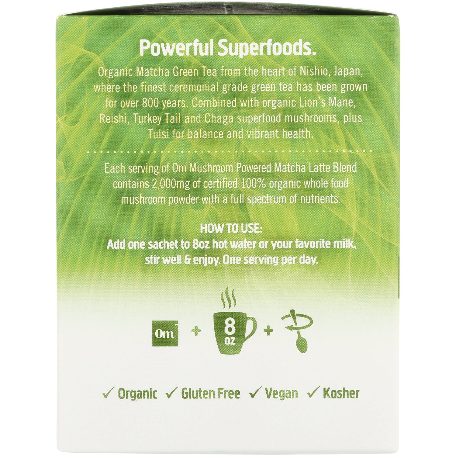 Mushroom Powdered Matcha Latte Blend - Image 3