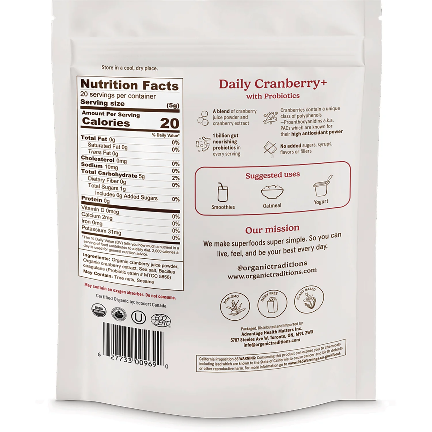Daily Cranberry+ with Probiotics - Image 2