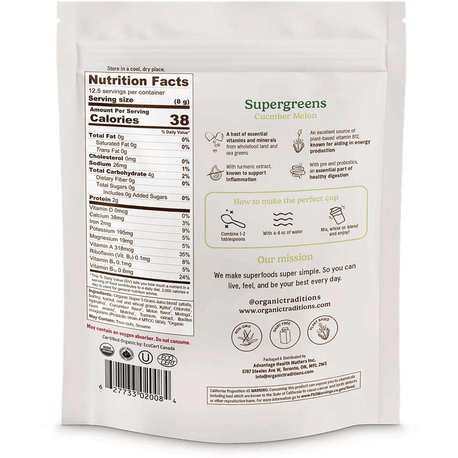 Supergreens - Cucumber Melon - Image 2