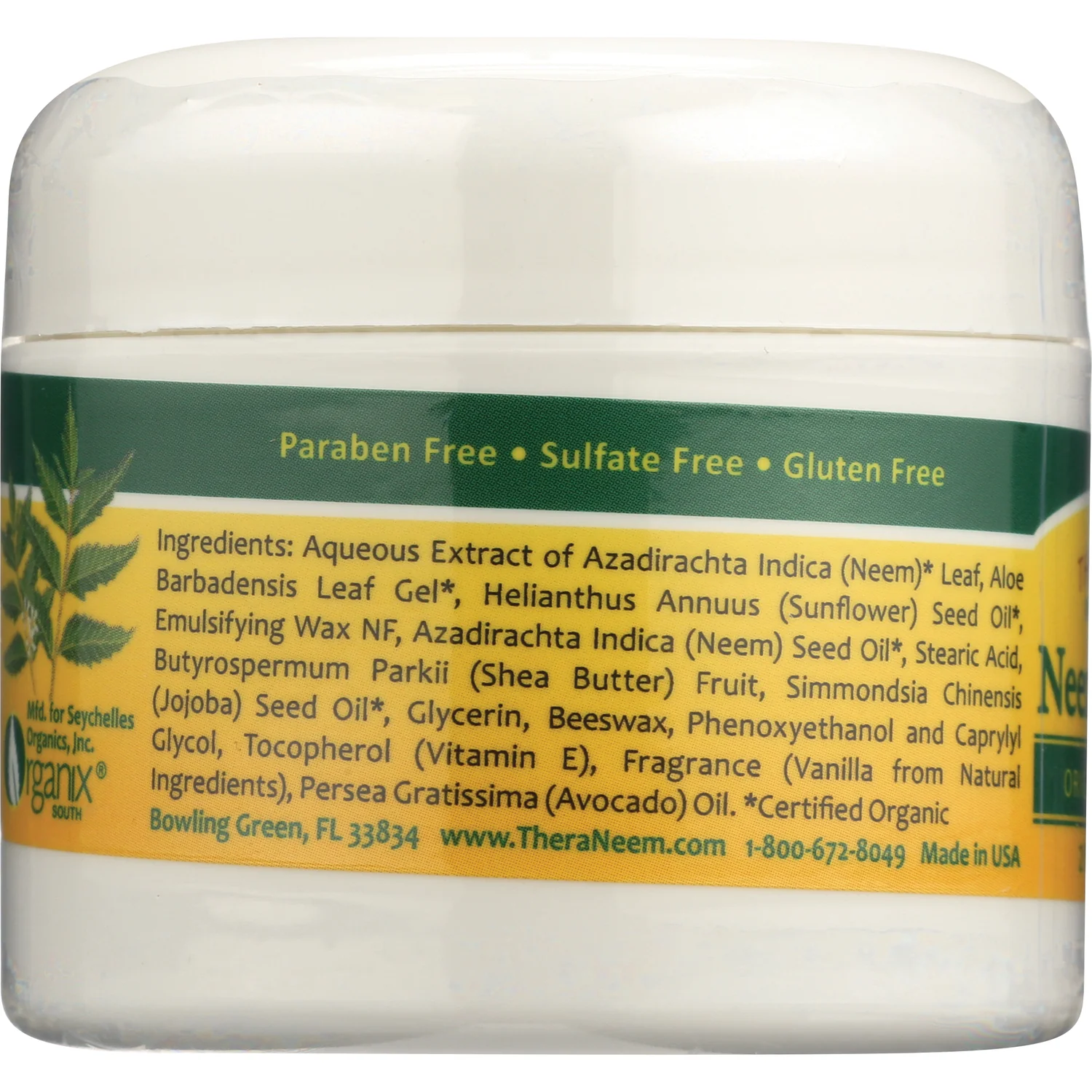 TheraNeem Naturals Neem Cream - Organic Vanilla - Image 2