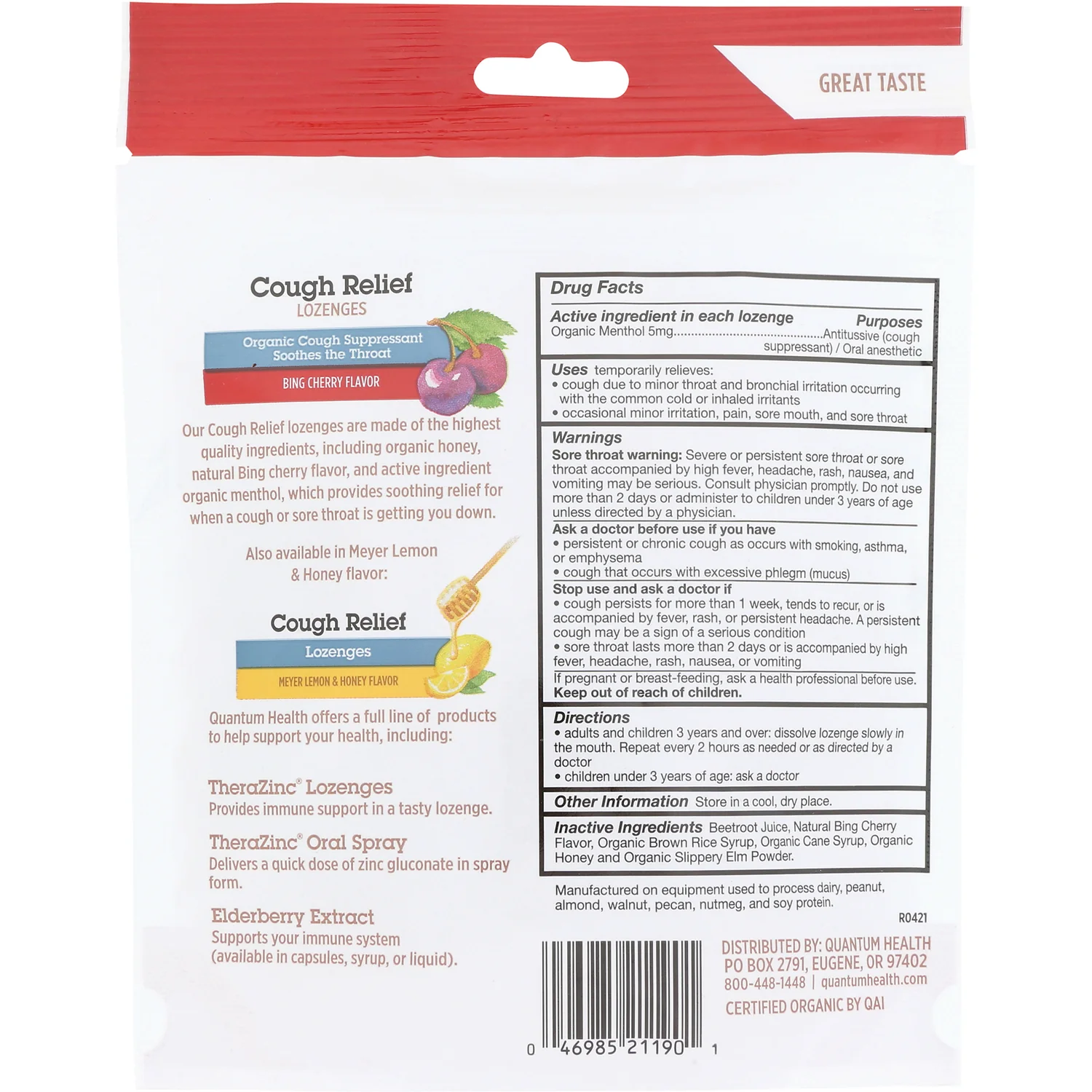 Cough Relief Lozenges - Bing Cherry - Image 2