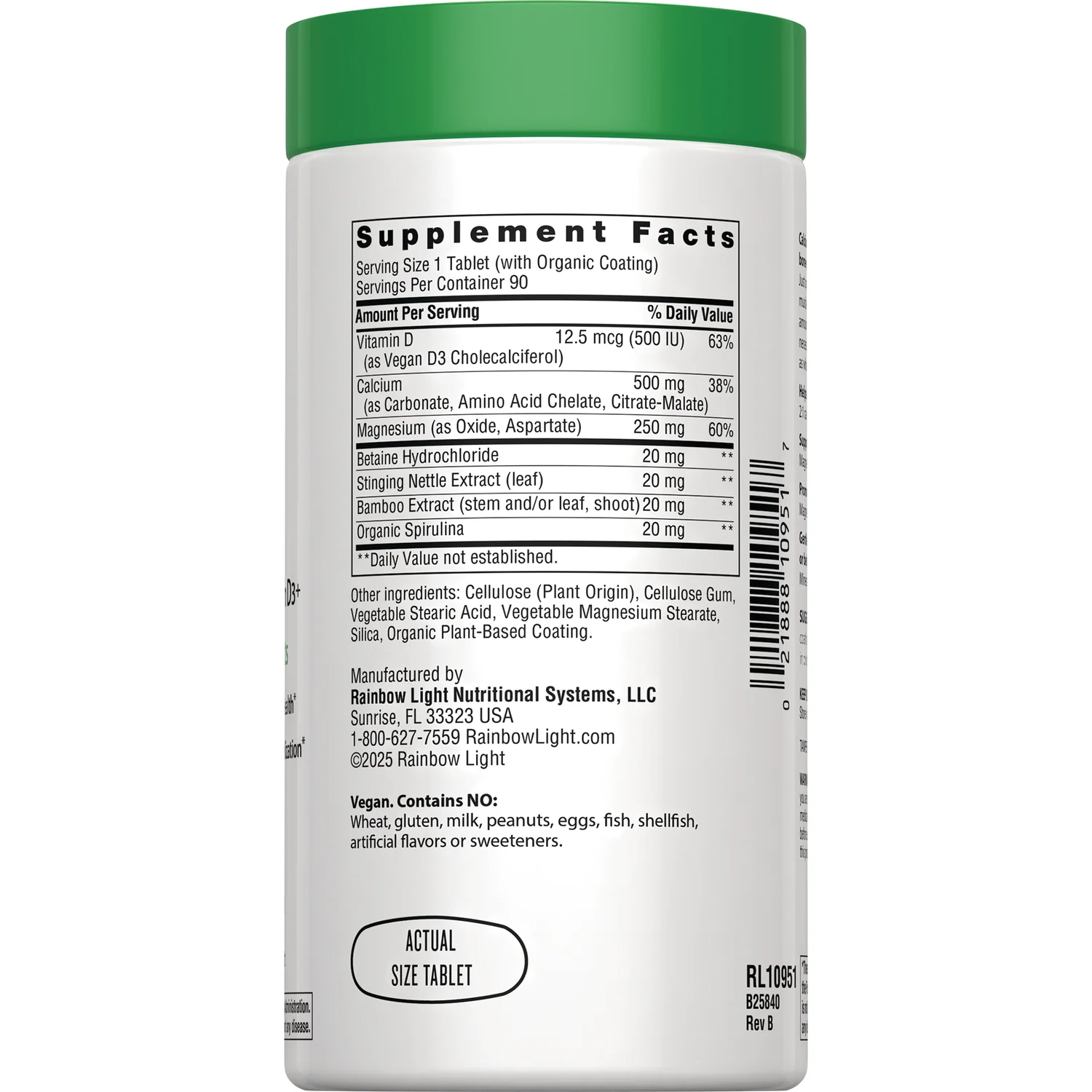 Calcium with Magnesium & Vegan D3+ - Image 2