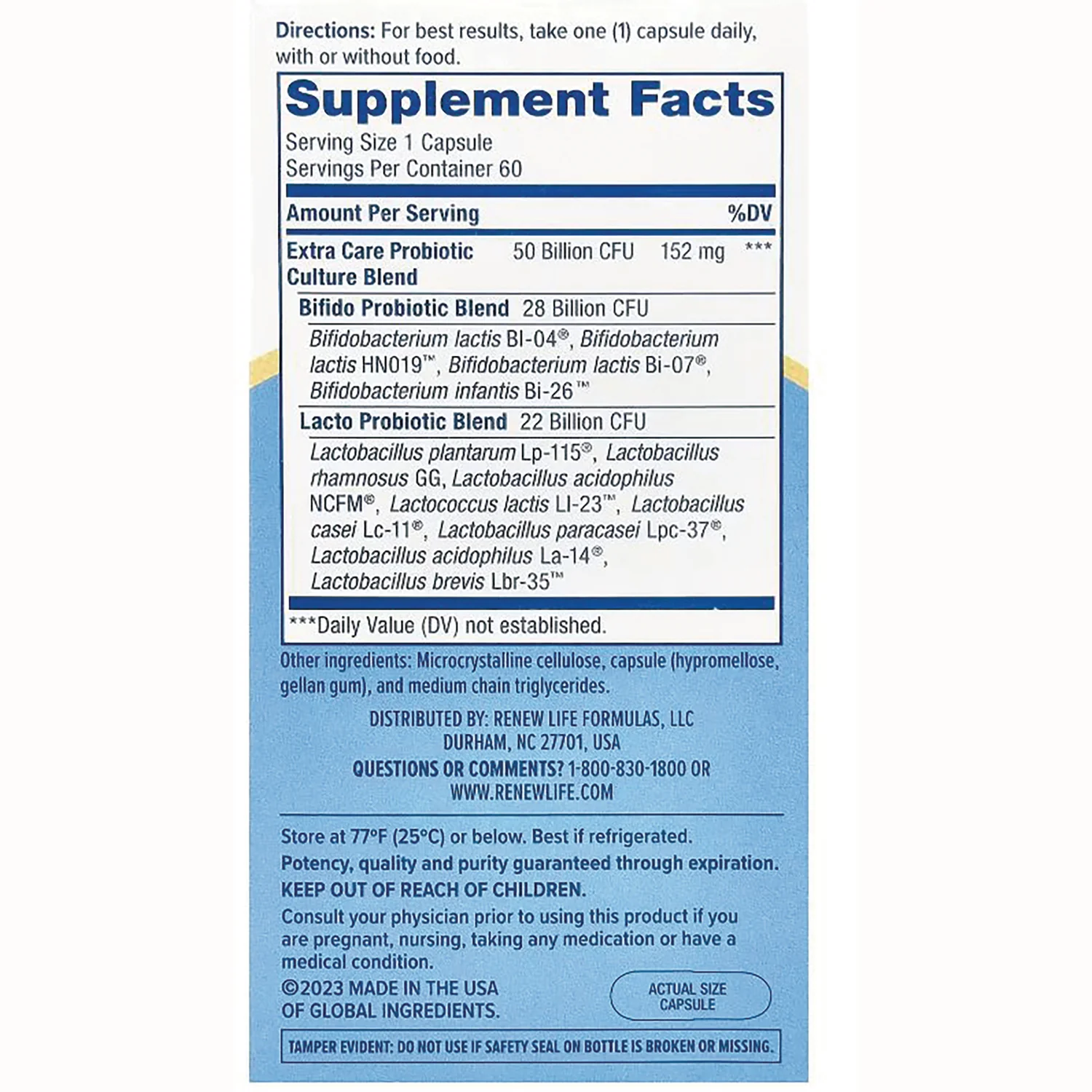 Extra Care Digestive Probiotic - Image 2