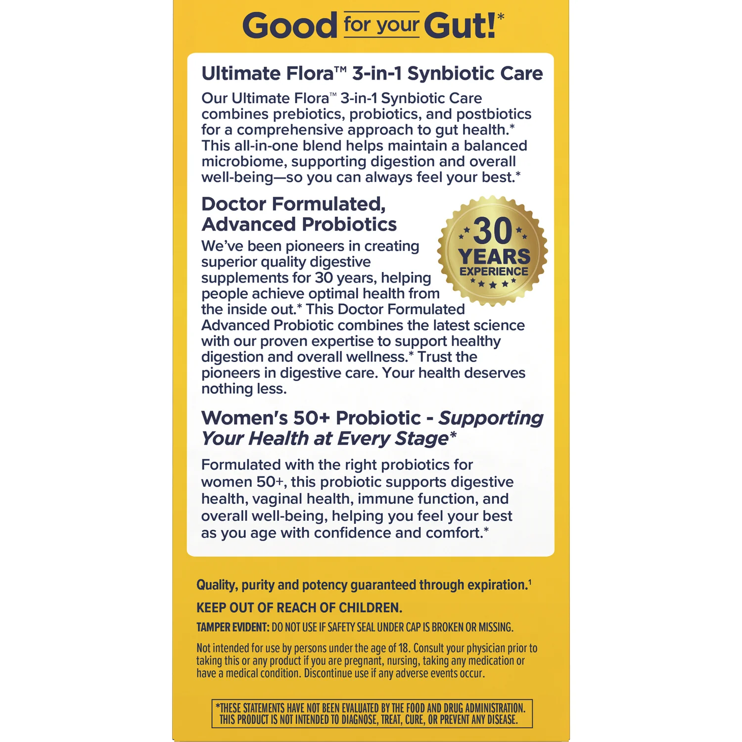 Women's 50+ Ultimate Flora Probiotic - Image 3