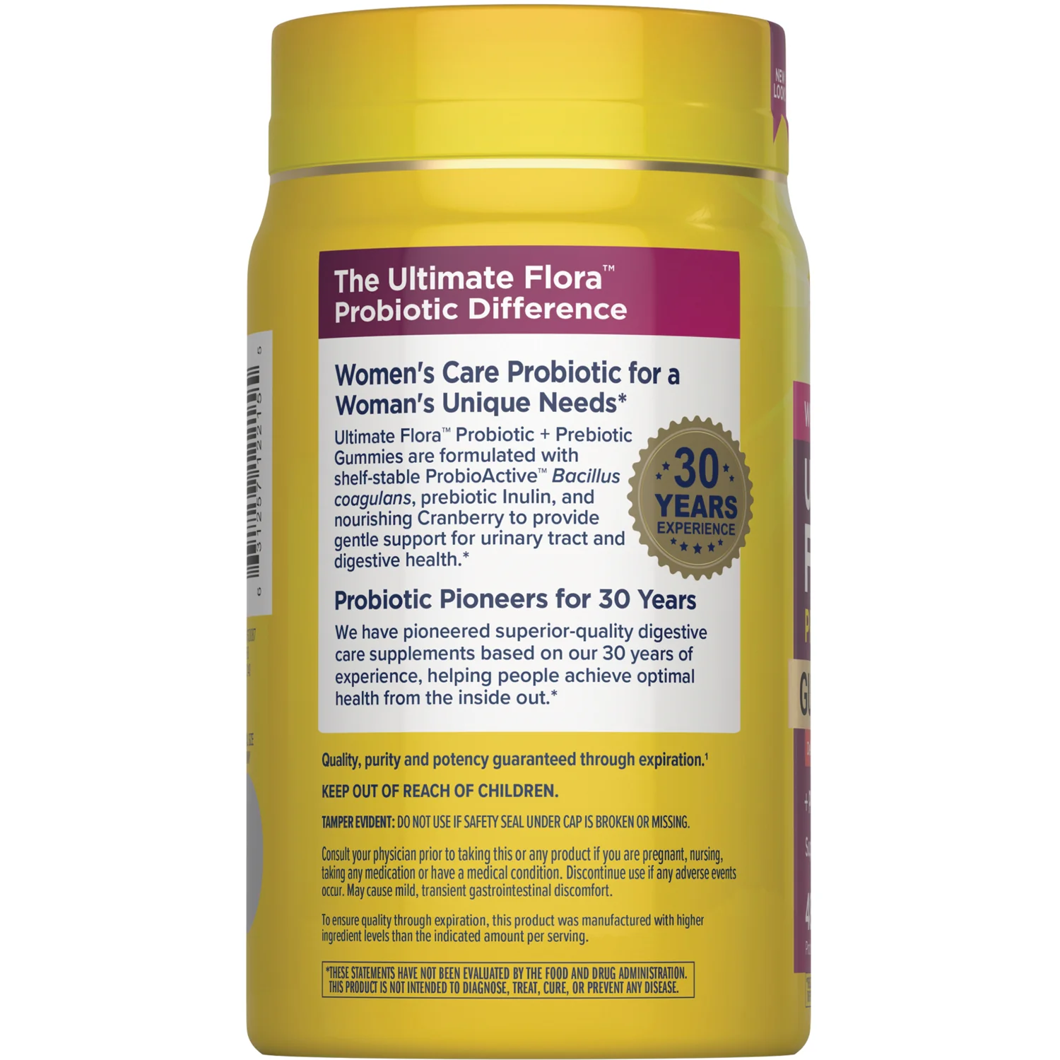 Women's Care Ultimate Flora Probiotic - Delicious Cranberry - Image 3