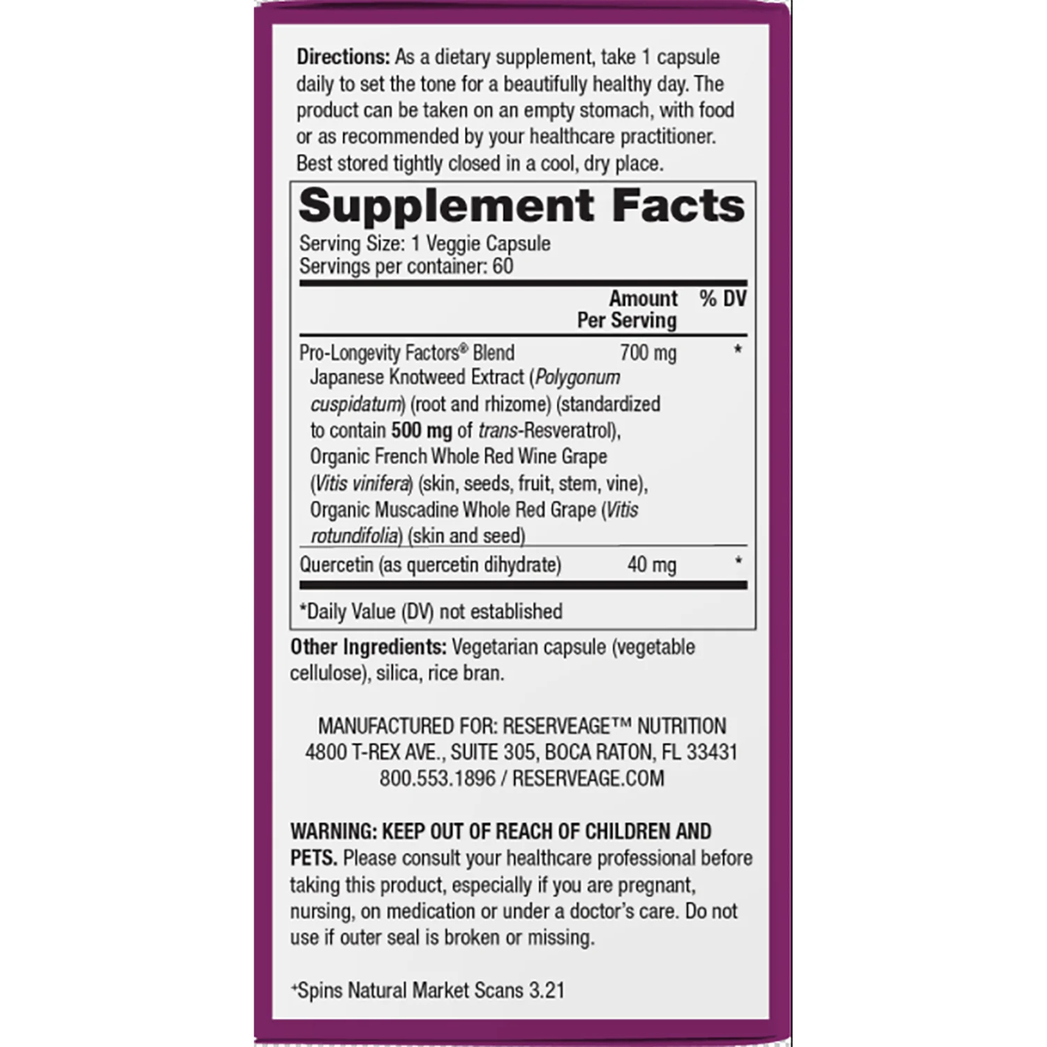 Resveratrol 4 Hour Sustained Release - Image 2
