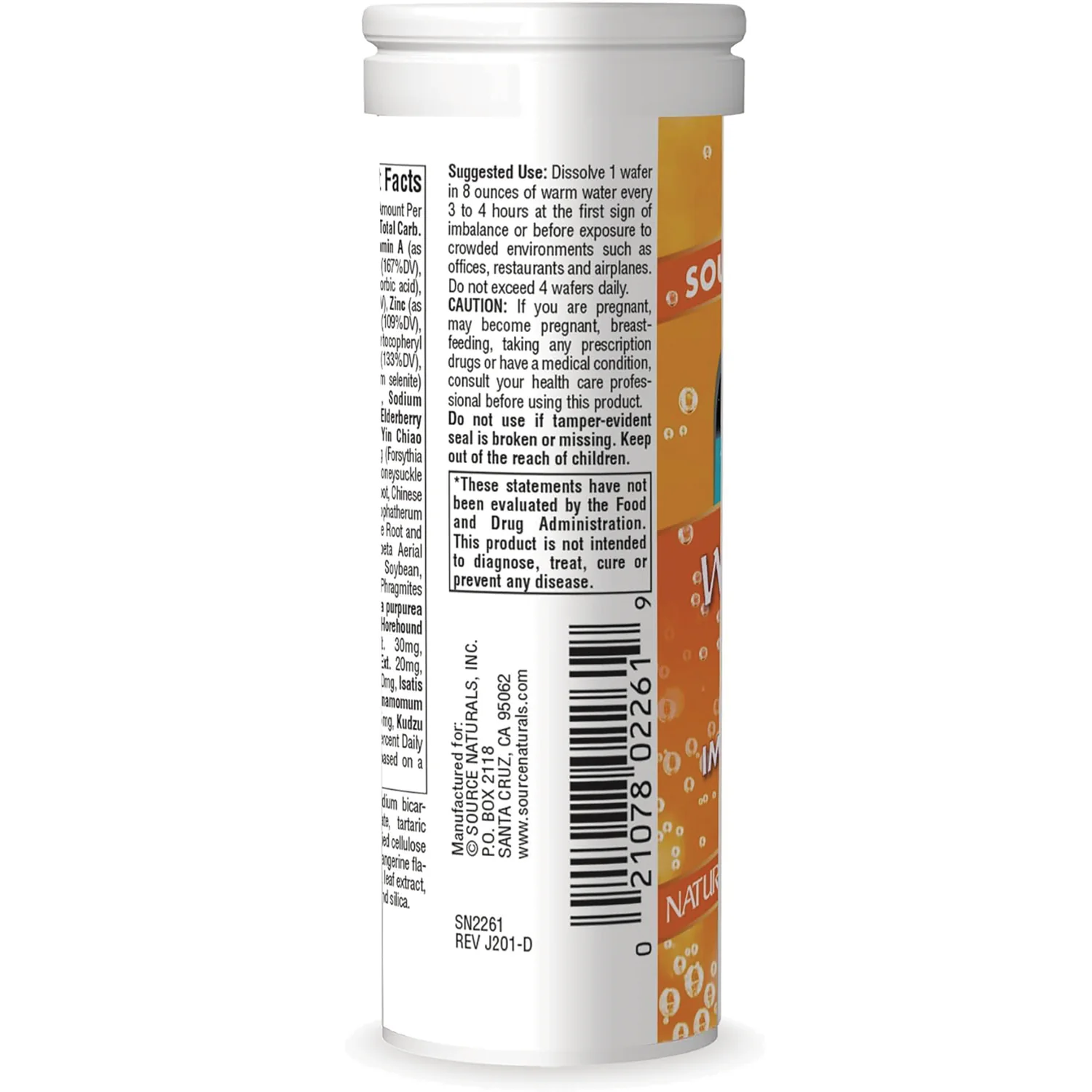 Wellness Fizz Immune Defense - Natural Orange - Image 3