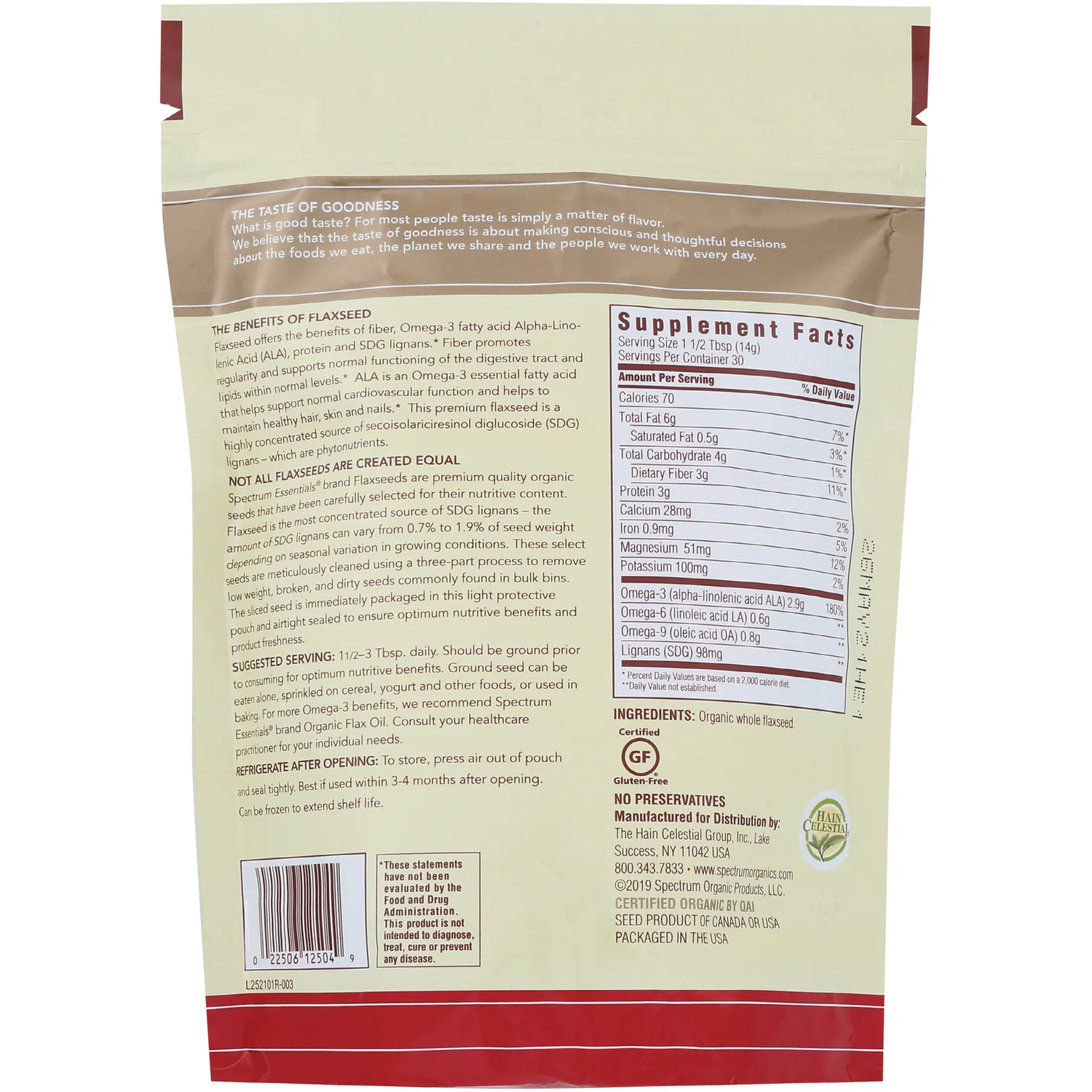 Organic Whole Flaxseed - Image 2