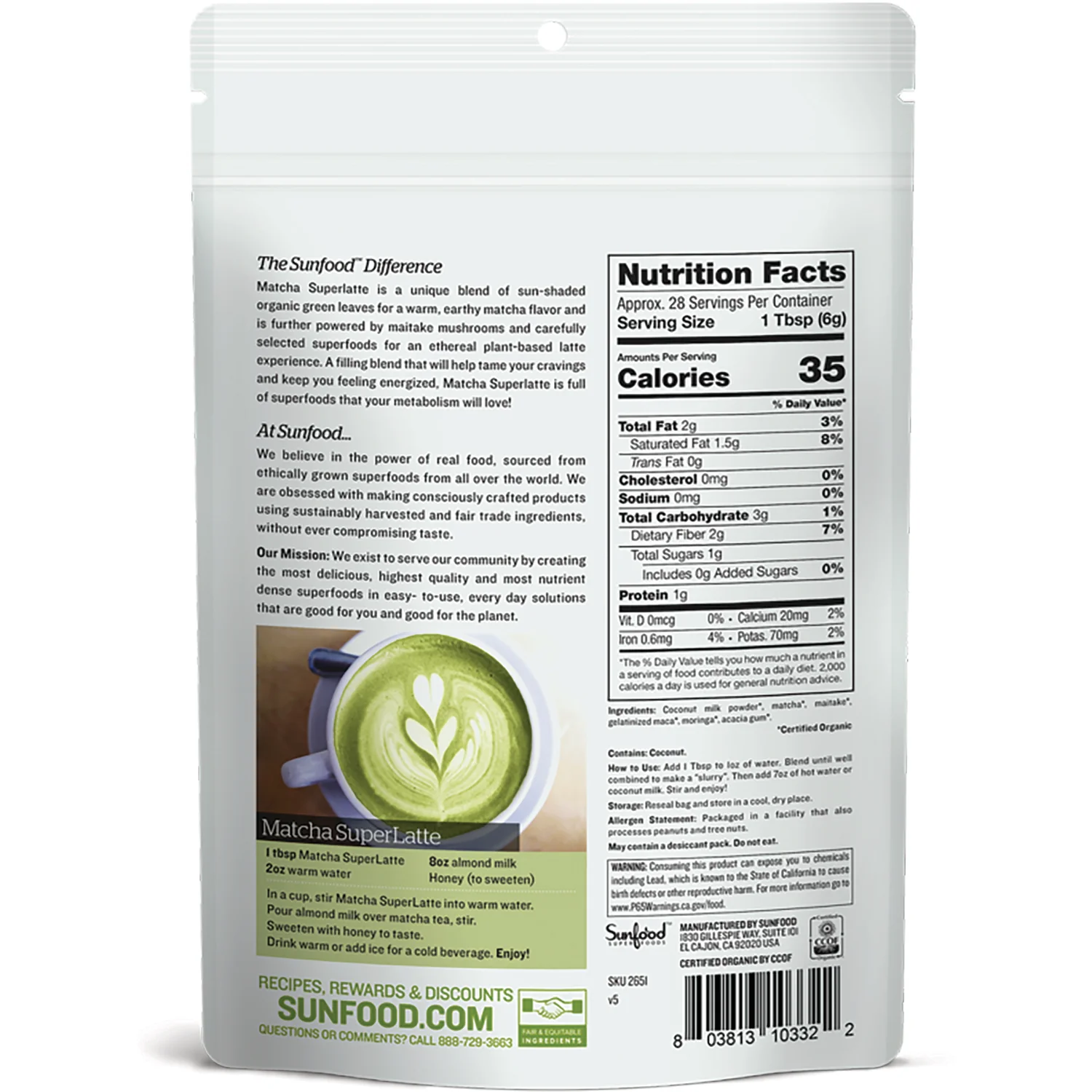 Organic Matcha Superlatte - Image 2