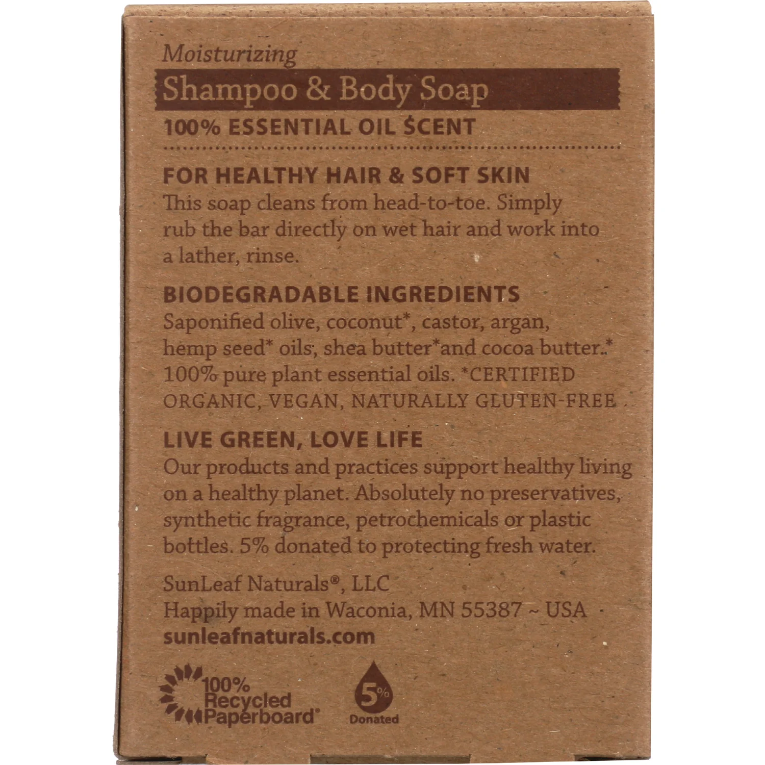 Moisturizing Shampoo and Body Soap - Cedar Mint - Image 2