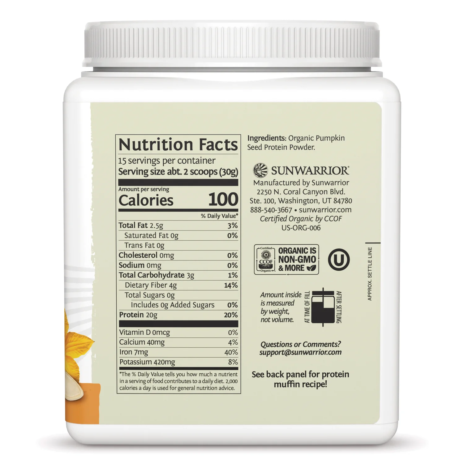 Harvest Organic Pumpkin Seed Protein Powder - Image 2