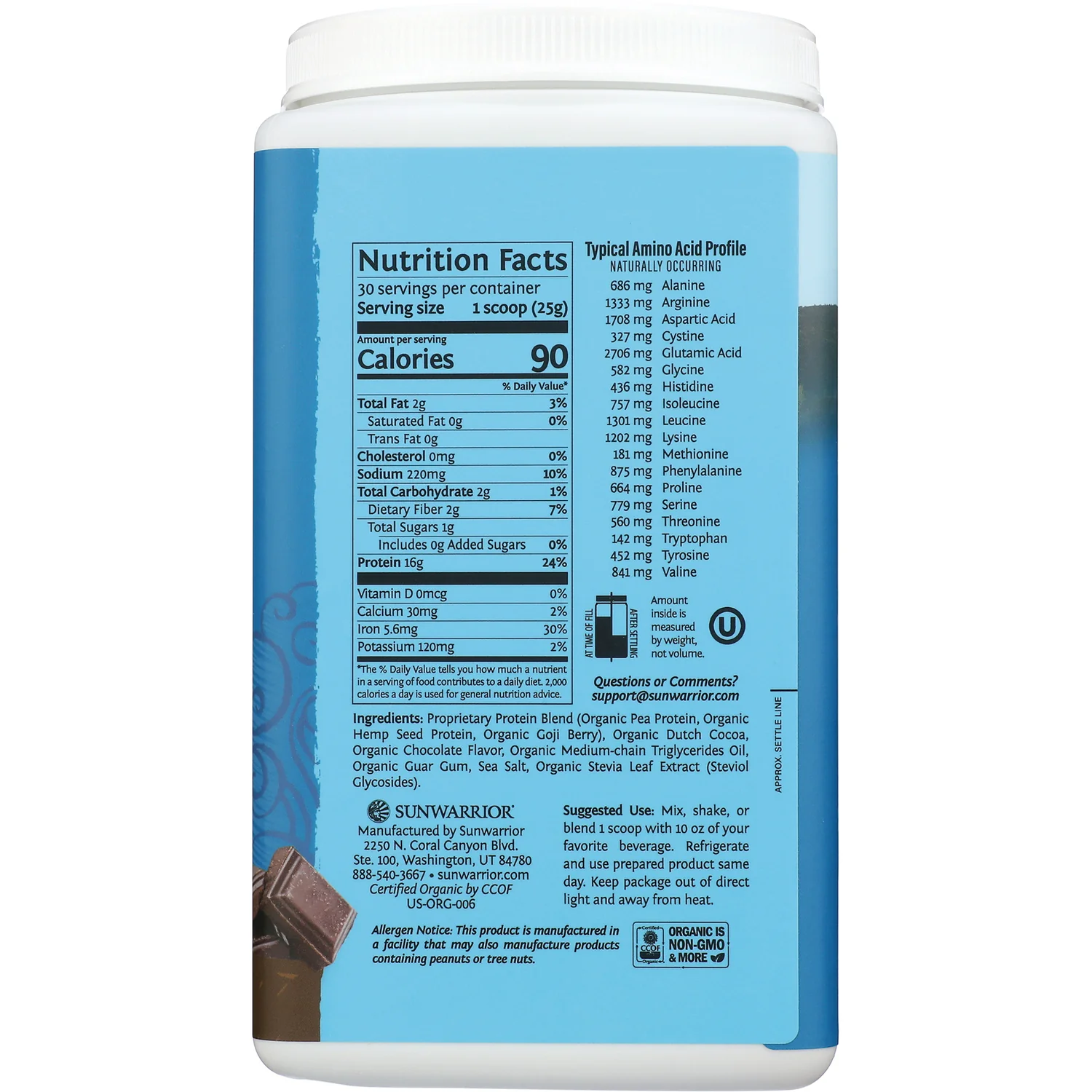 Protein Warrior Blend - Chocolate - Image 2