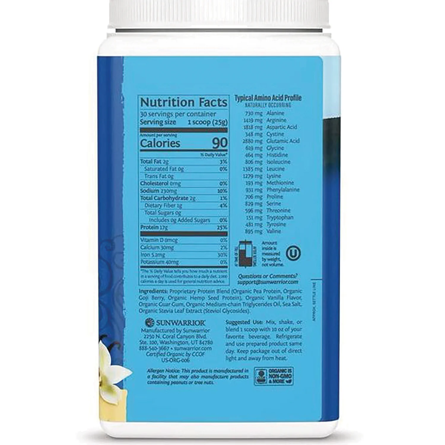 Protein Warrior Blend - Vanilla - Image 2