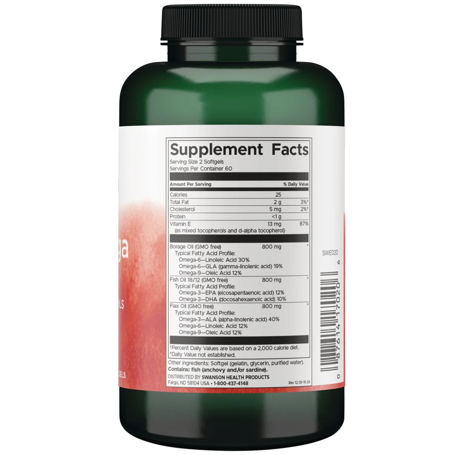 MultiOmega 3-6-9 Flax, Borage & Fish Oils - OmegaTru Blend - Image 2