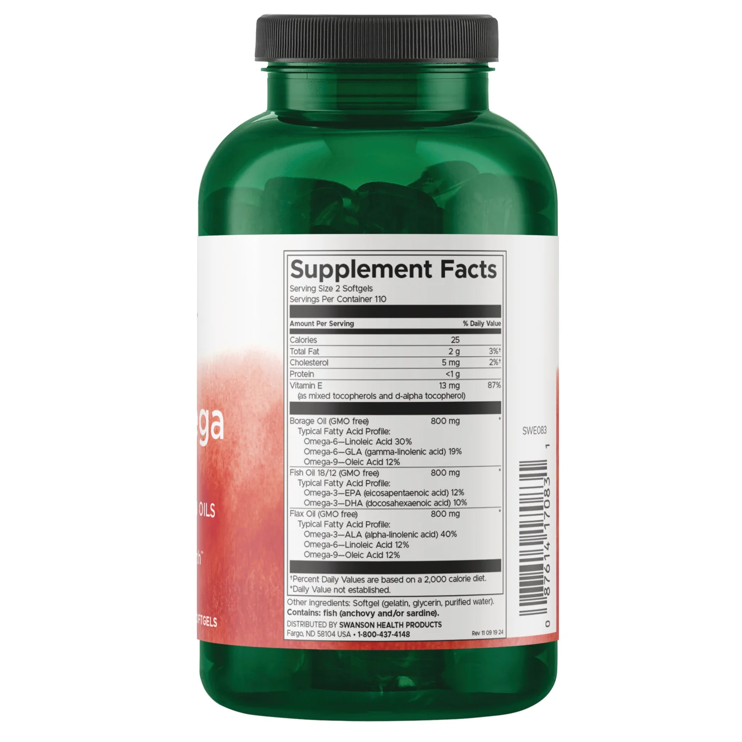 MultiOmega 3-6-9 Flax, Borage & Fish Oils - OmegaTru Blend - Image 2
