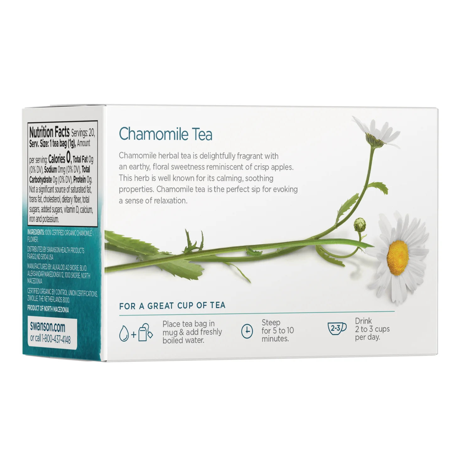 100% Organic Chamomile Tea - Caffeine Free - Image 2