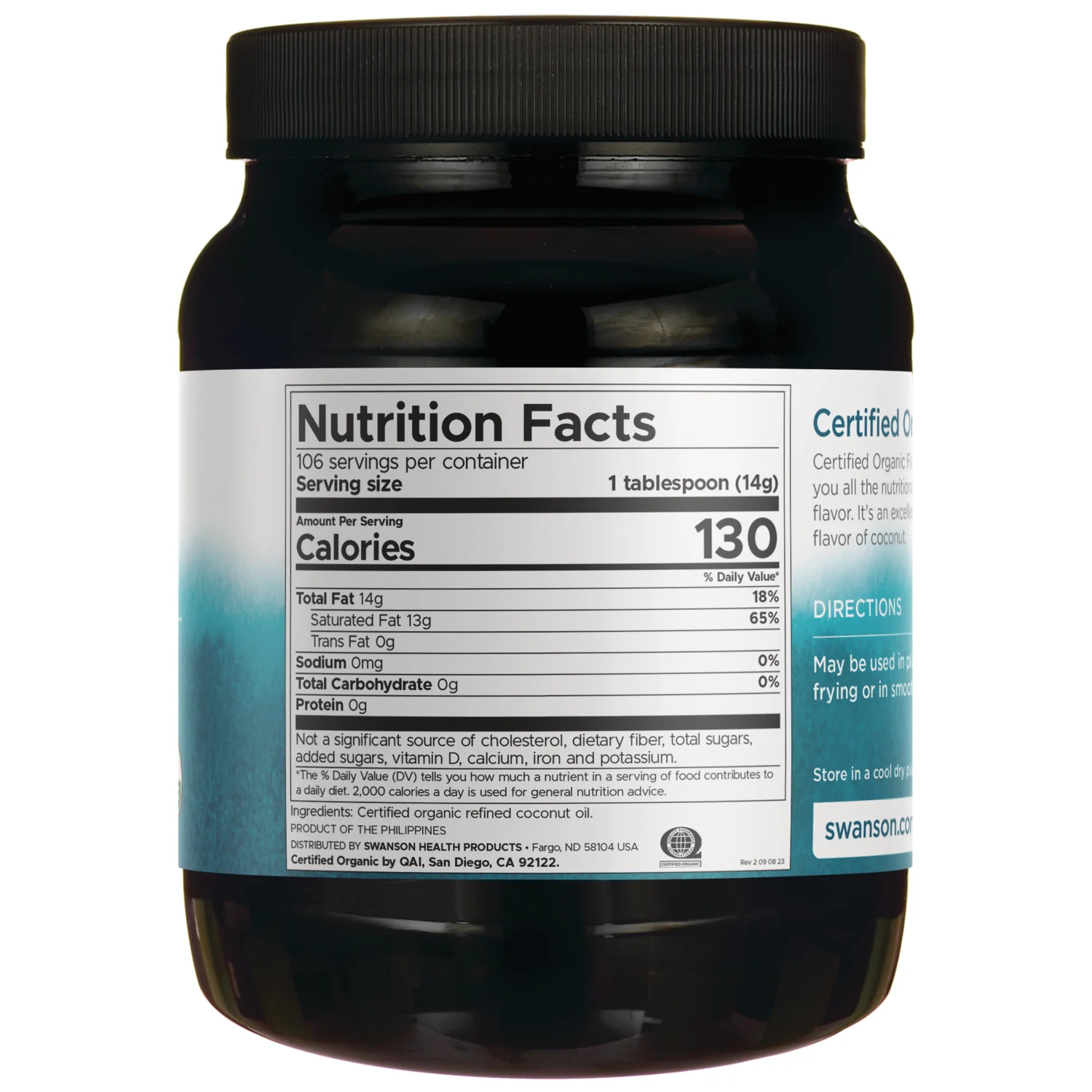 Certified Organic Coconut Oil Flavor Free - Image 2