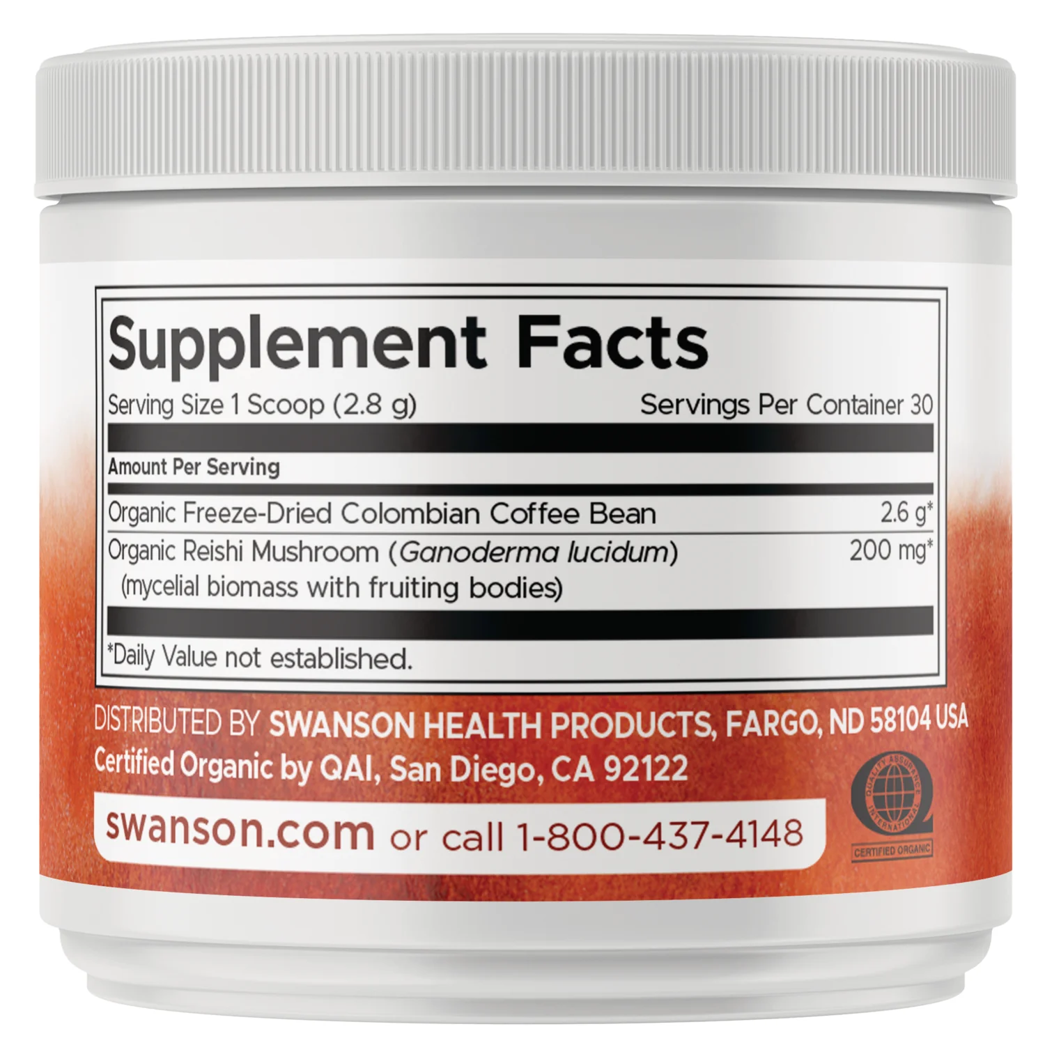Organic Reishi Coffee Colombian - Freeze-Dried w/Reishi Mushroom - Image 2