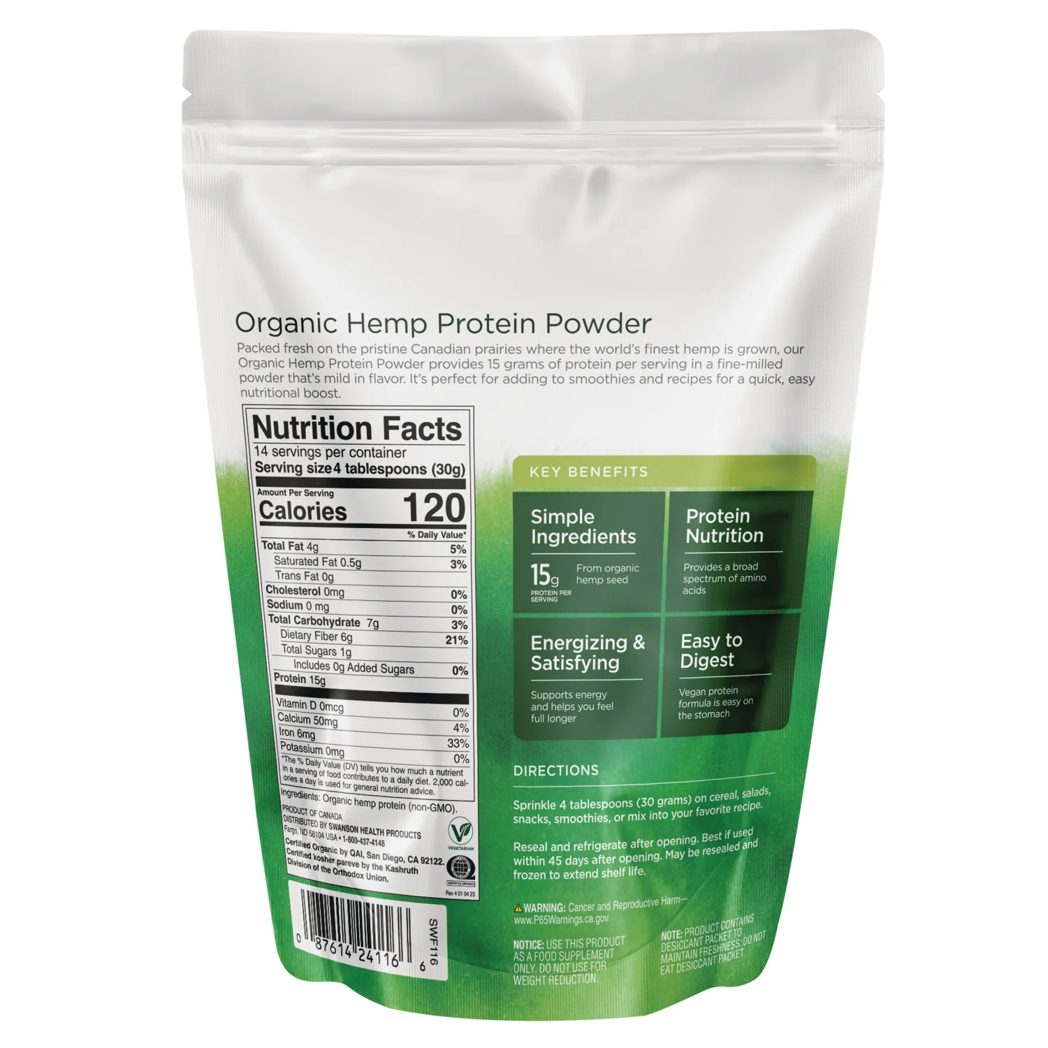 Organic Hemp Protein Powder - Image 2