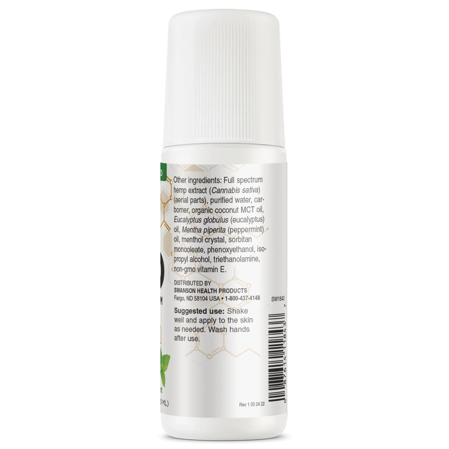 CBD Full Spectrum Roll-On - Mint - Image 2