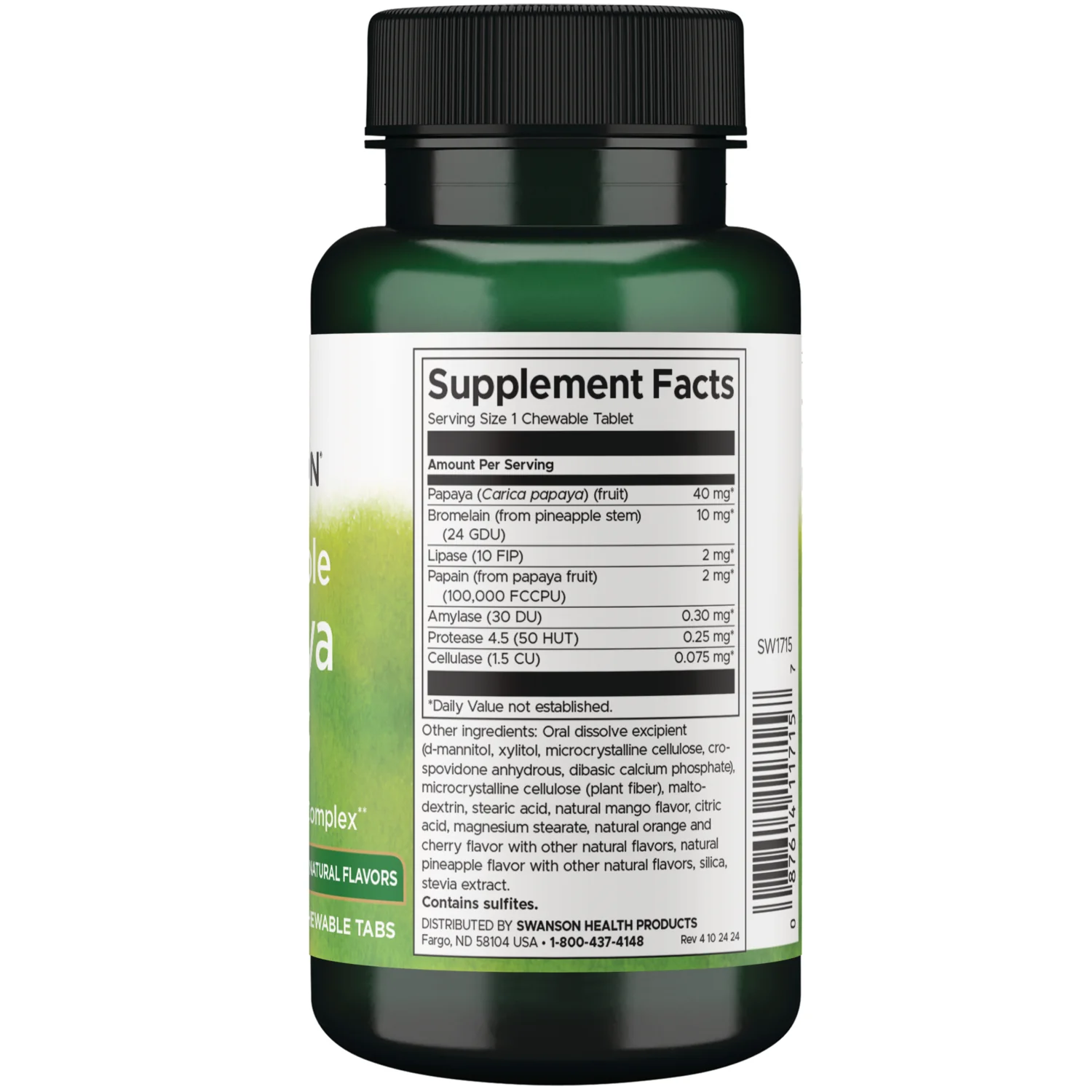 Chewable Papaya Plus - Natural Fruit Flavor - Image 2