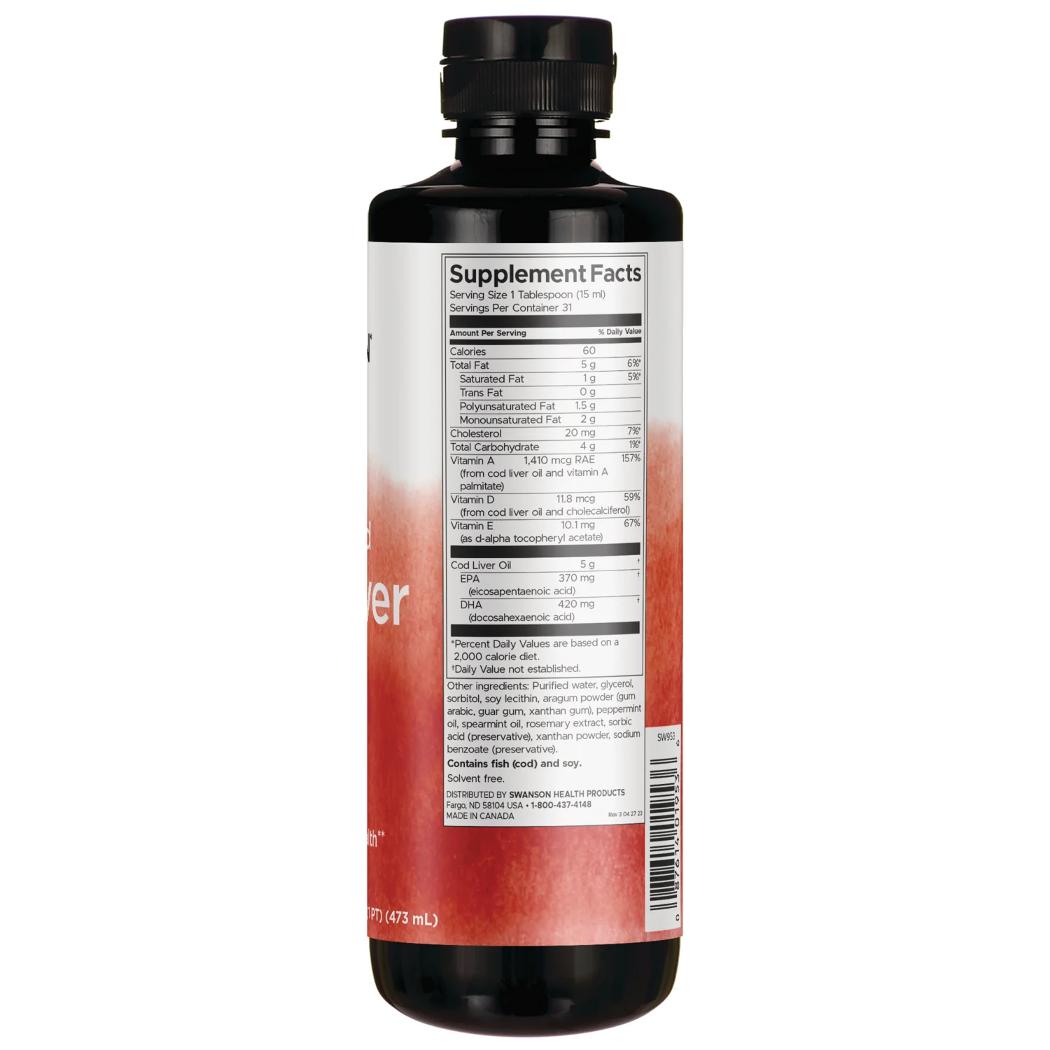 Emulsified Cod Liver Oil - Mint Flavor - Image 2