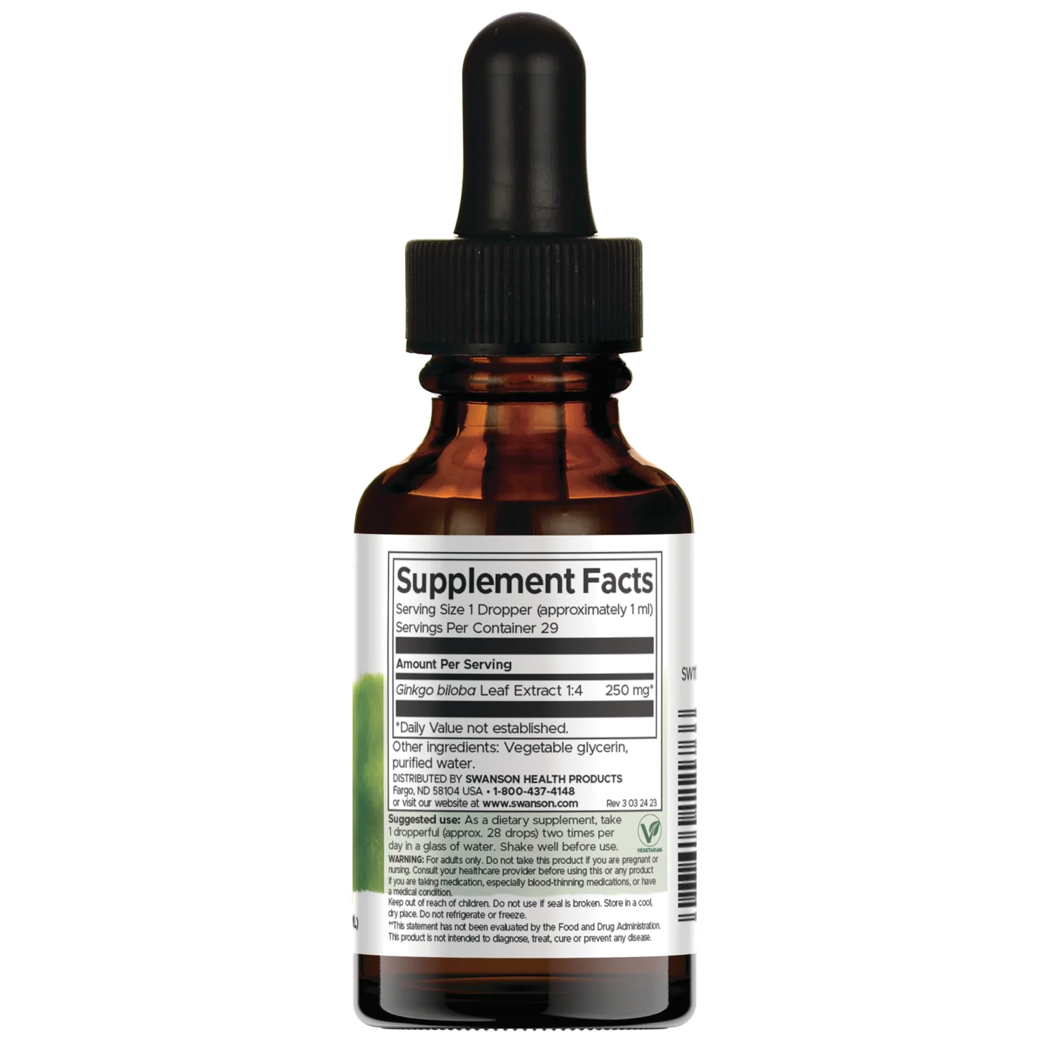 Ginkgo Biloba Liquid Extract - Alcohol & Sugar Free - Image 2