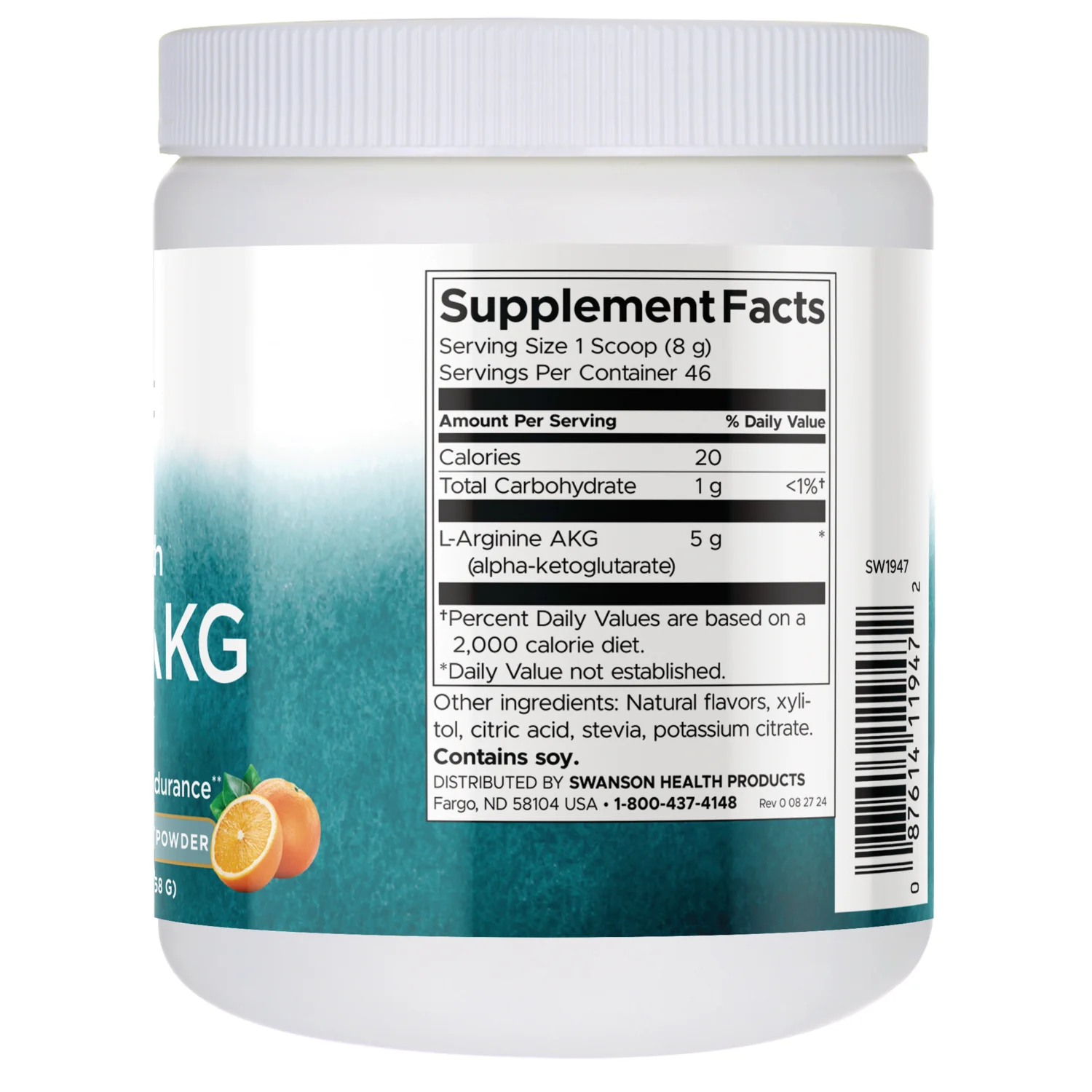Maximum Strength L-Arginine AKG Powder - Natural Citrus Flavored - Image 2