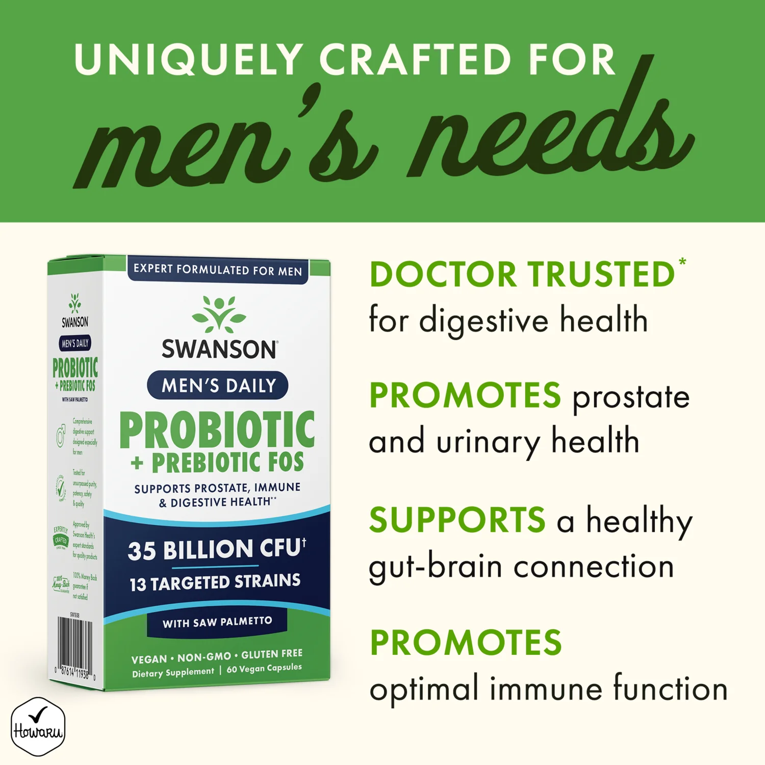 Men's Daily Probiotic + Prebiotic FOS - Image 4