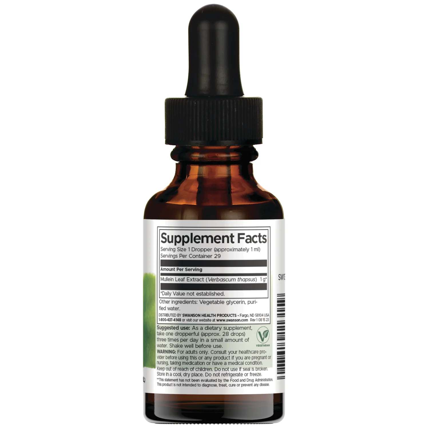 Mullein Leaf Liquid Extract - Alcohol & Sugar Free - Image 2