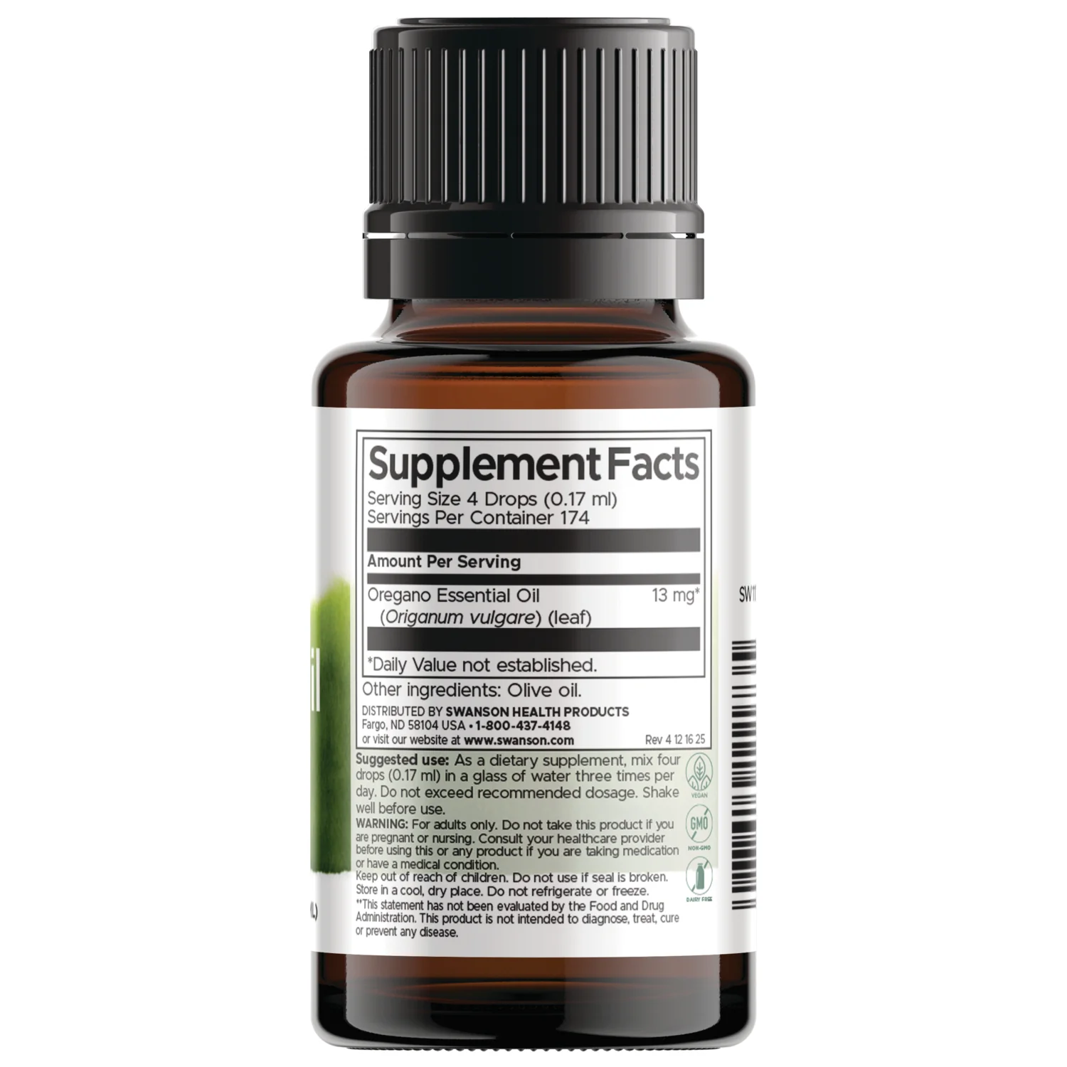 Oregano Oil Liquid Extract - Alcohol & Sugar Free - Image 2