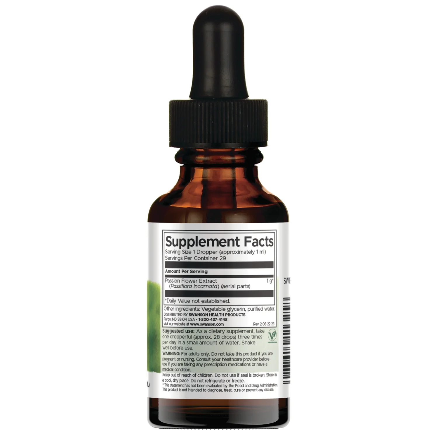 Passion Flower Liquid Extract - Alcohol & Sugar Free - Image 2