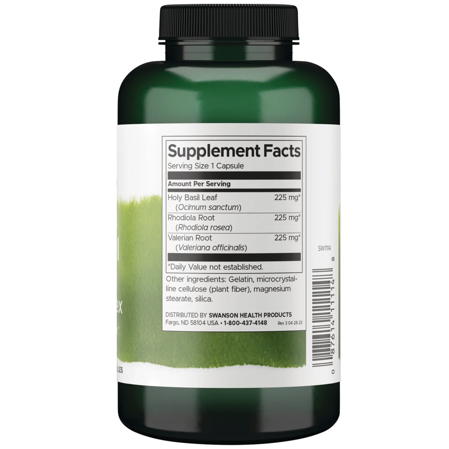 Rhodiola Holy Basil Valerian Stress Complex - 3-in-1 Formula - Image 2