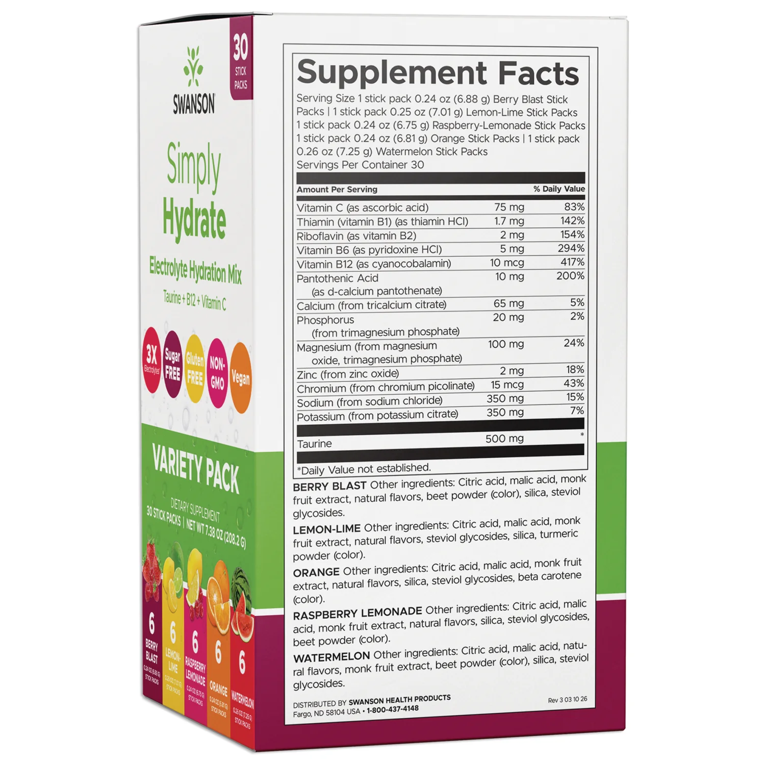 Simply Hydrate Electrolyte Hydration Mix - Variety Pack - Image 2