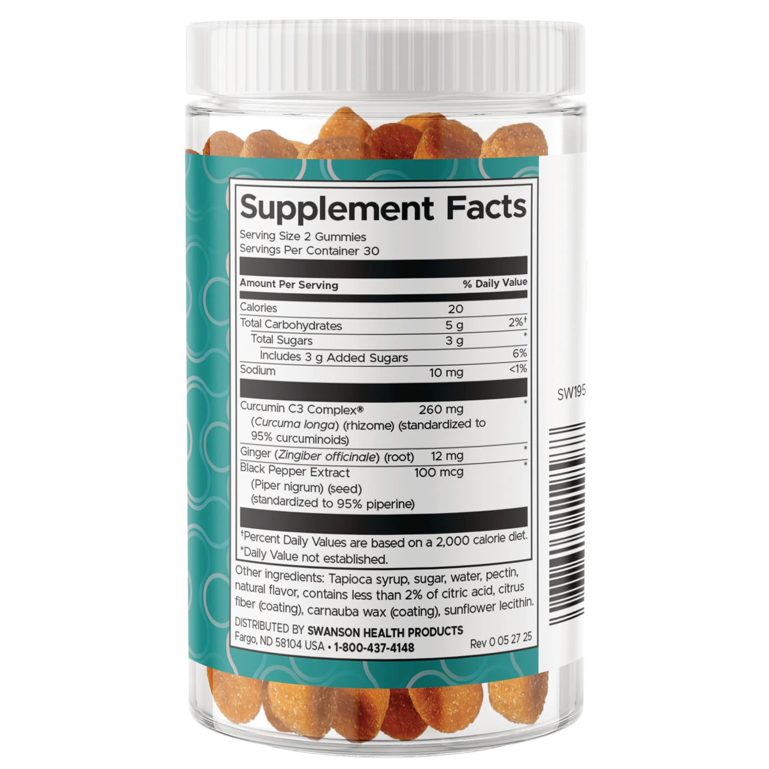 Turmeric with Ginger Gummies - Tropical Lemon - Image 2