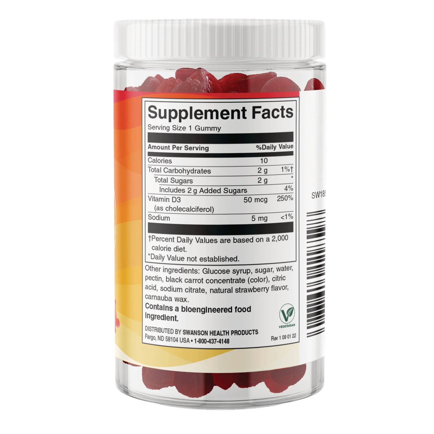Vitamin D3 Gummies - Strawberry - Image 2