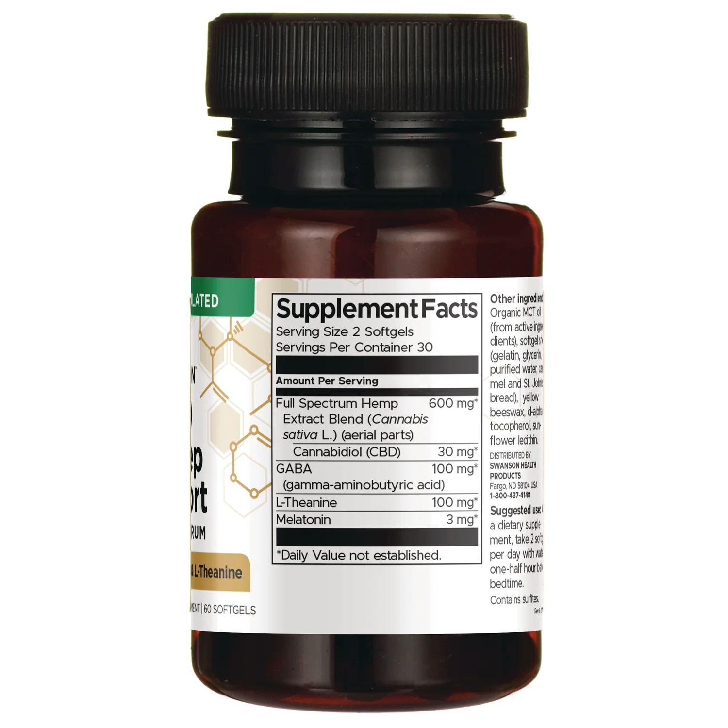 CBD + Sleep Support Full Spectrum w/ Melatonin, GABA & L-Theanine - Image 2