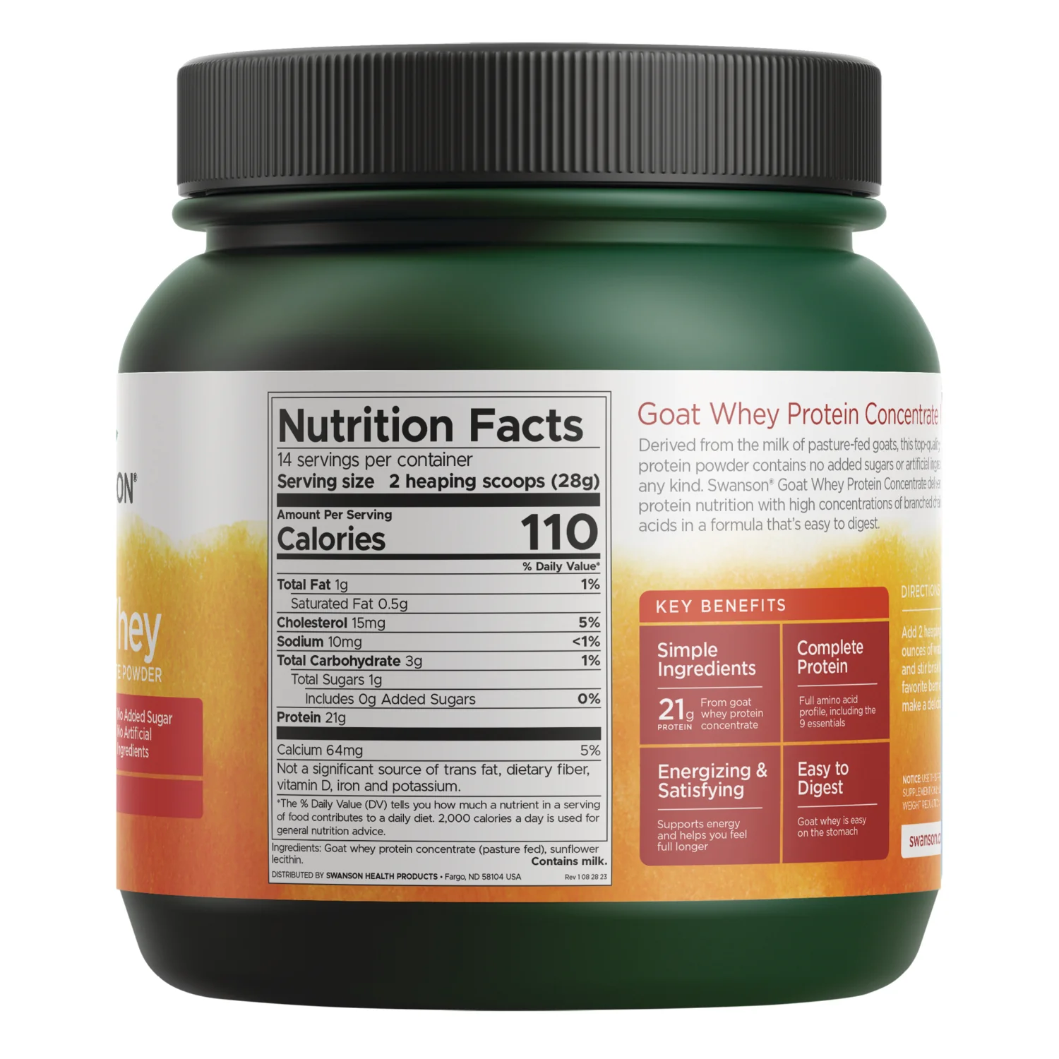 Goat Whey Protein Concentrate Powder - Pasture Fed - Image 2