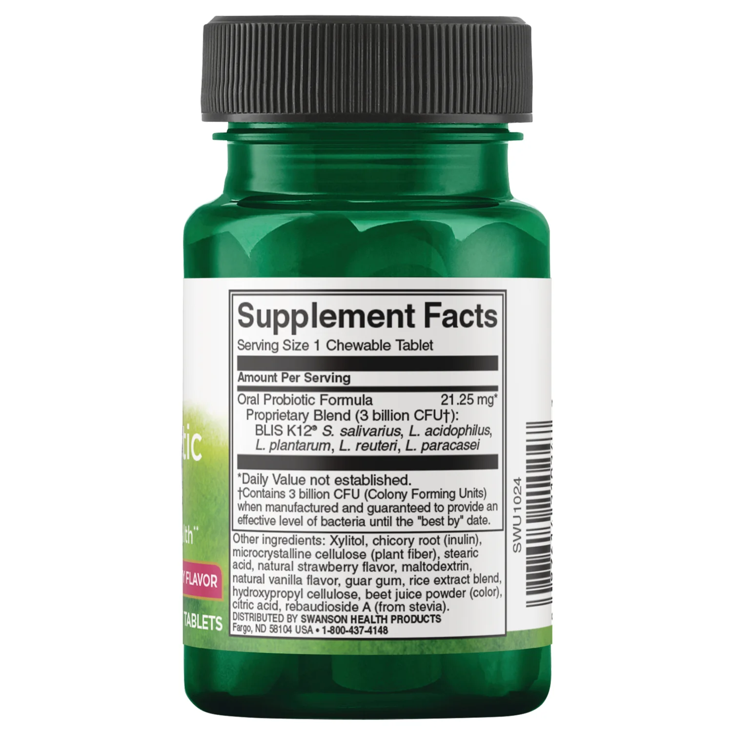 Oral Probiotic Formula - Natural Strawberry Flavor - Image 2