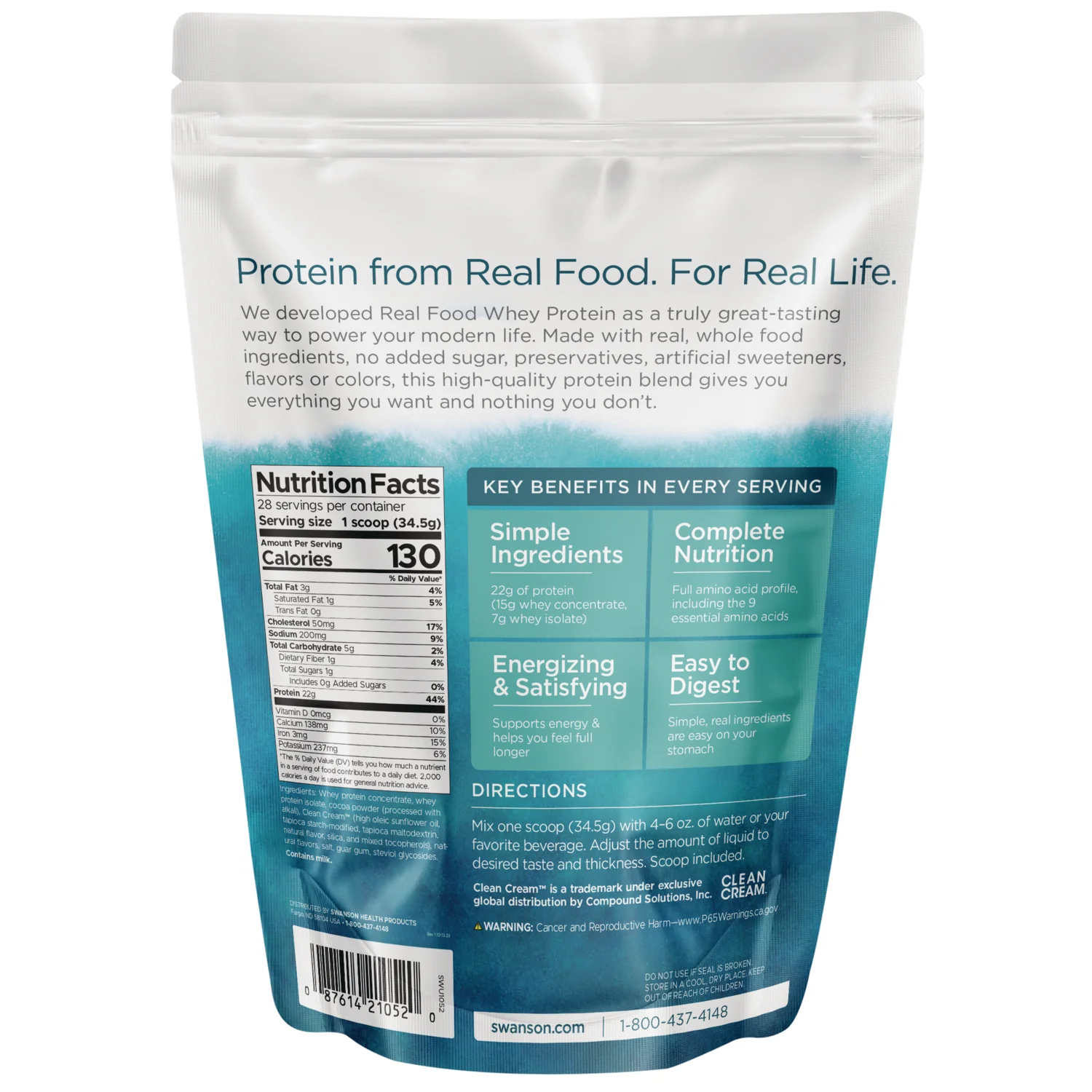 Real Food Whey Protein - Chocolate Ice Cream - Image 2