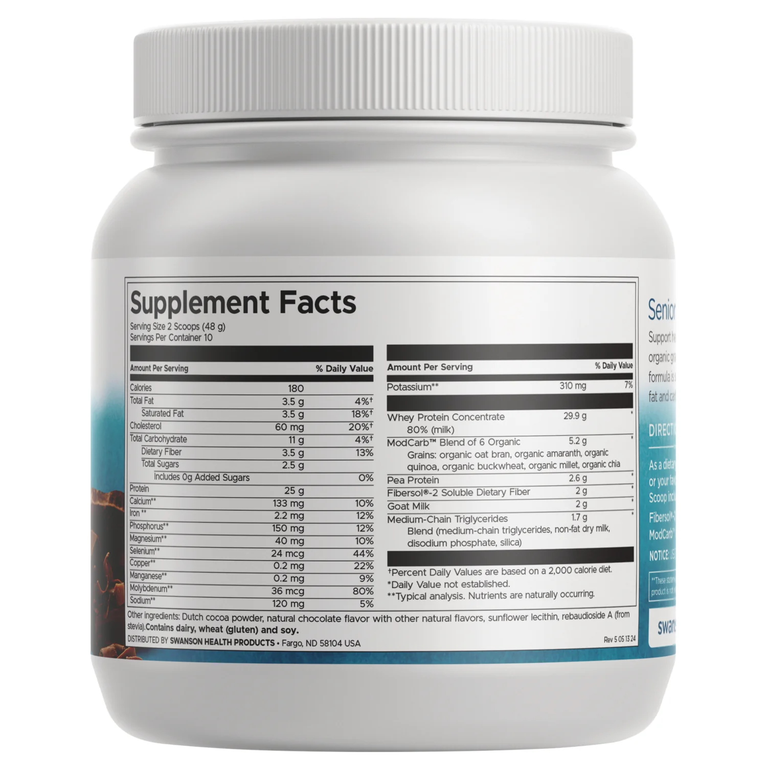 Senior Muscle Retention Whey Protein Powder - Chocolate - Image 2