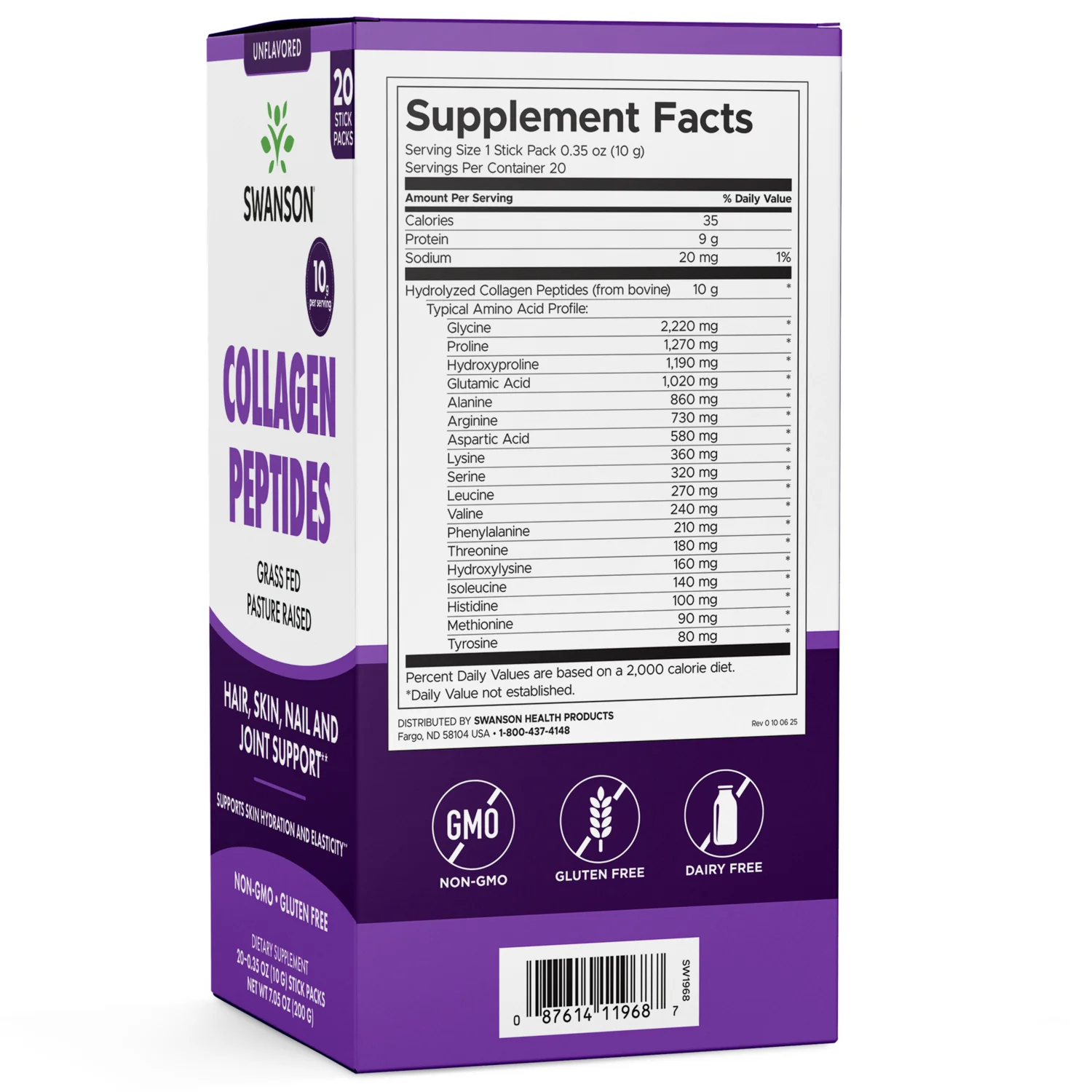 Collagen Peptides Stick Packs - Unflavored - Image 2