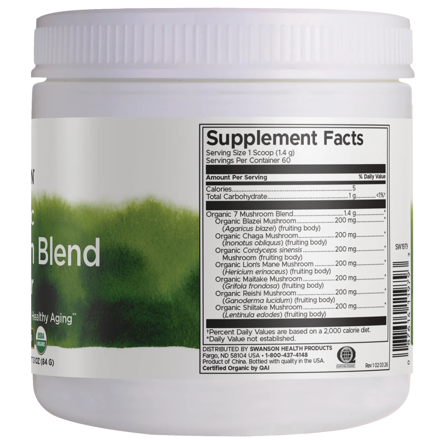 Organic 7 Mushroom Blend Powder - Image 2