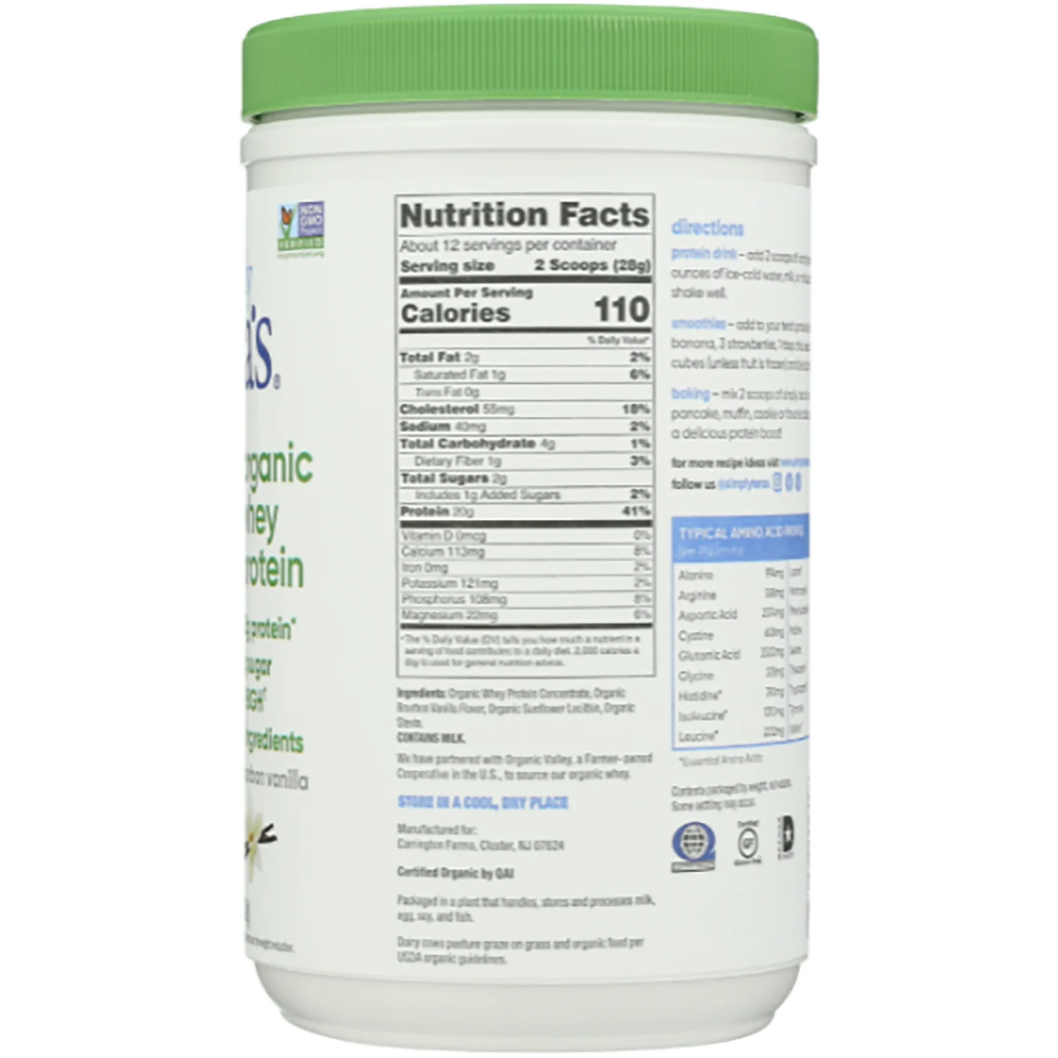 Organic Whey Protein - Bourbon Vanilla - Image 2
