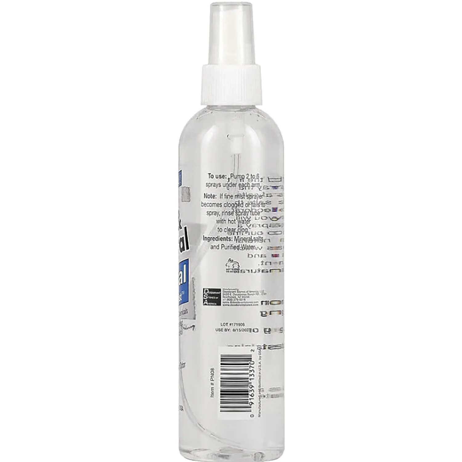 Pure & Natural Crystal Deodorant Mist - Unscented - Image 2