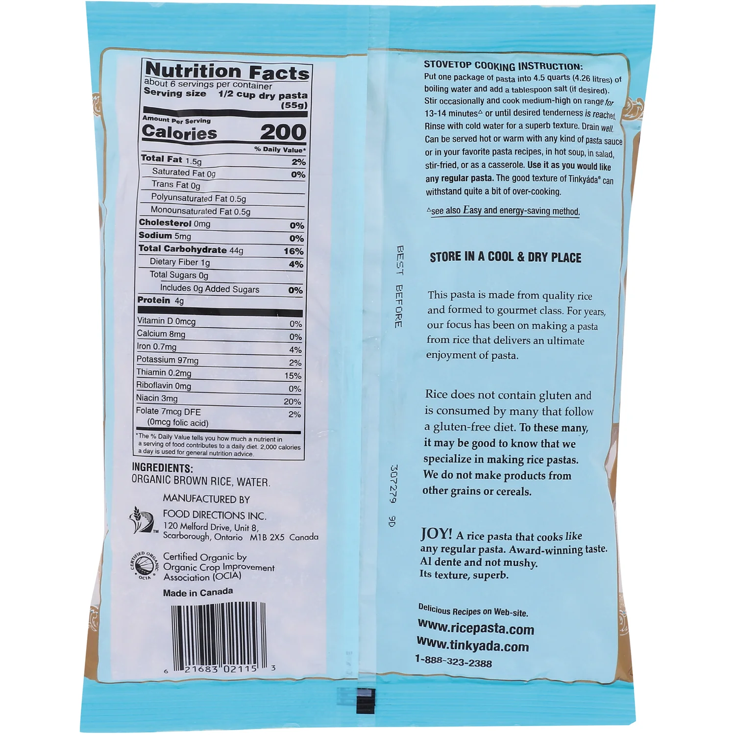 Organic Brown Rice Pasta - Penne - Image 2