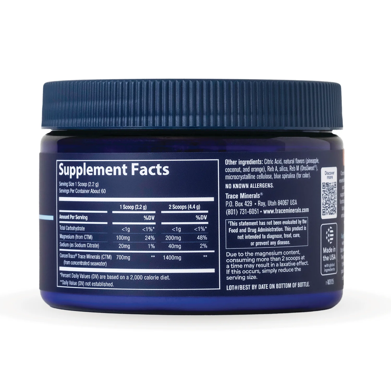 ConcenTrace Daily Mineral Powder - Natural Blue Hawaiian - Image 2
