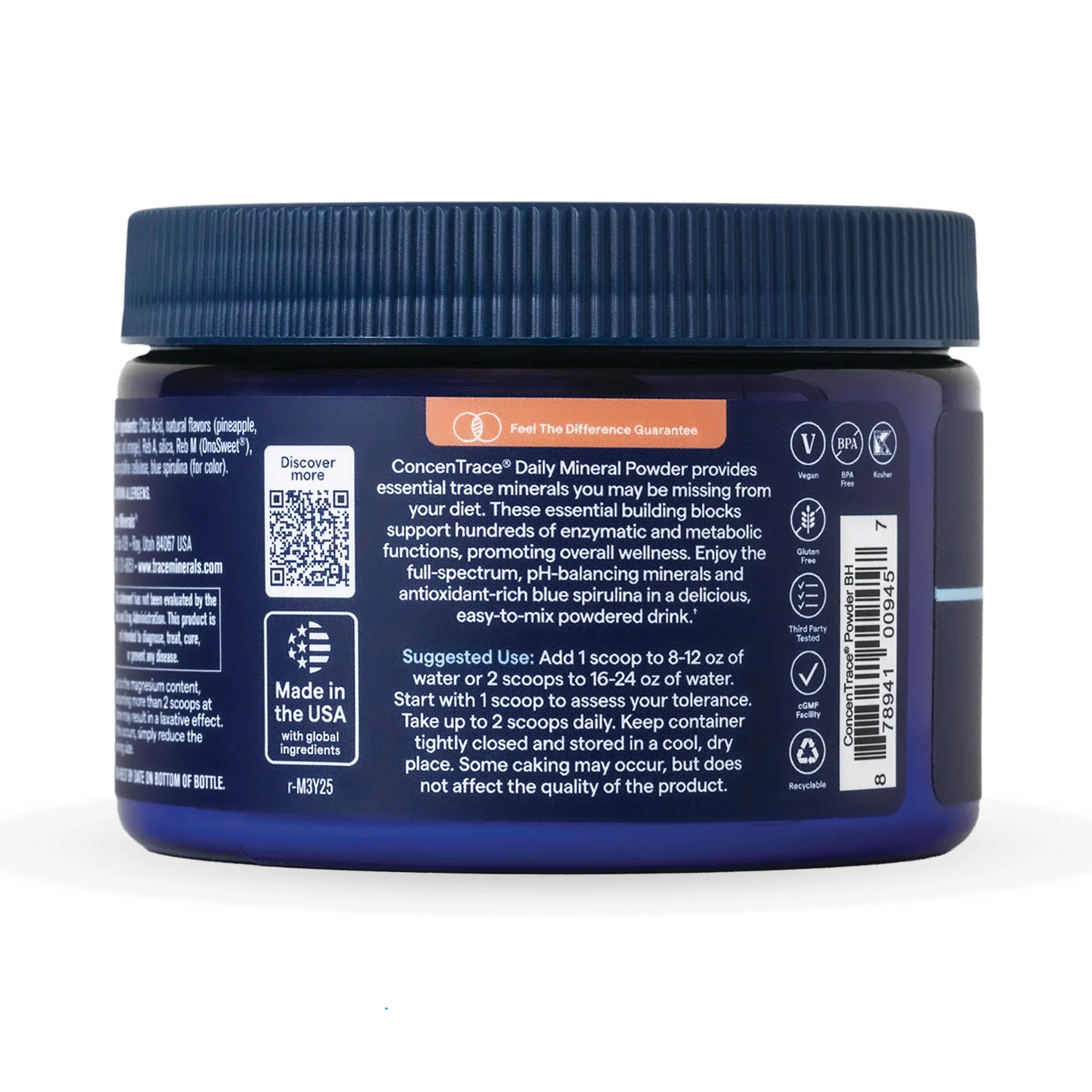 ConcenTrace Daily Mineral Powder - Natural Blue Hawaiian - Image 3