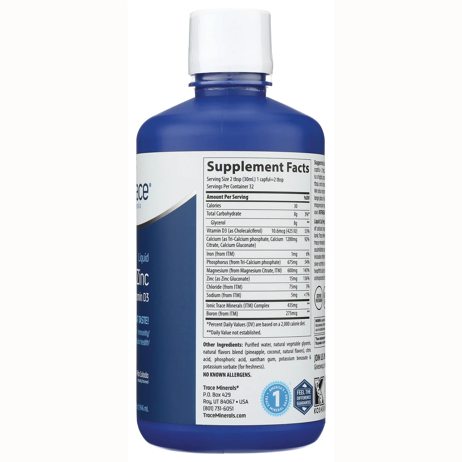Liquid Cal/Mag/Zinc + Vitamin D3 - Pina Colada - Image 2